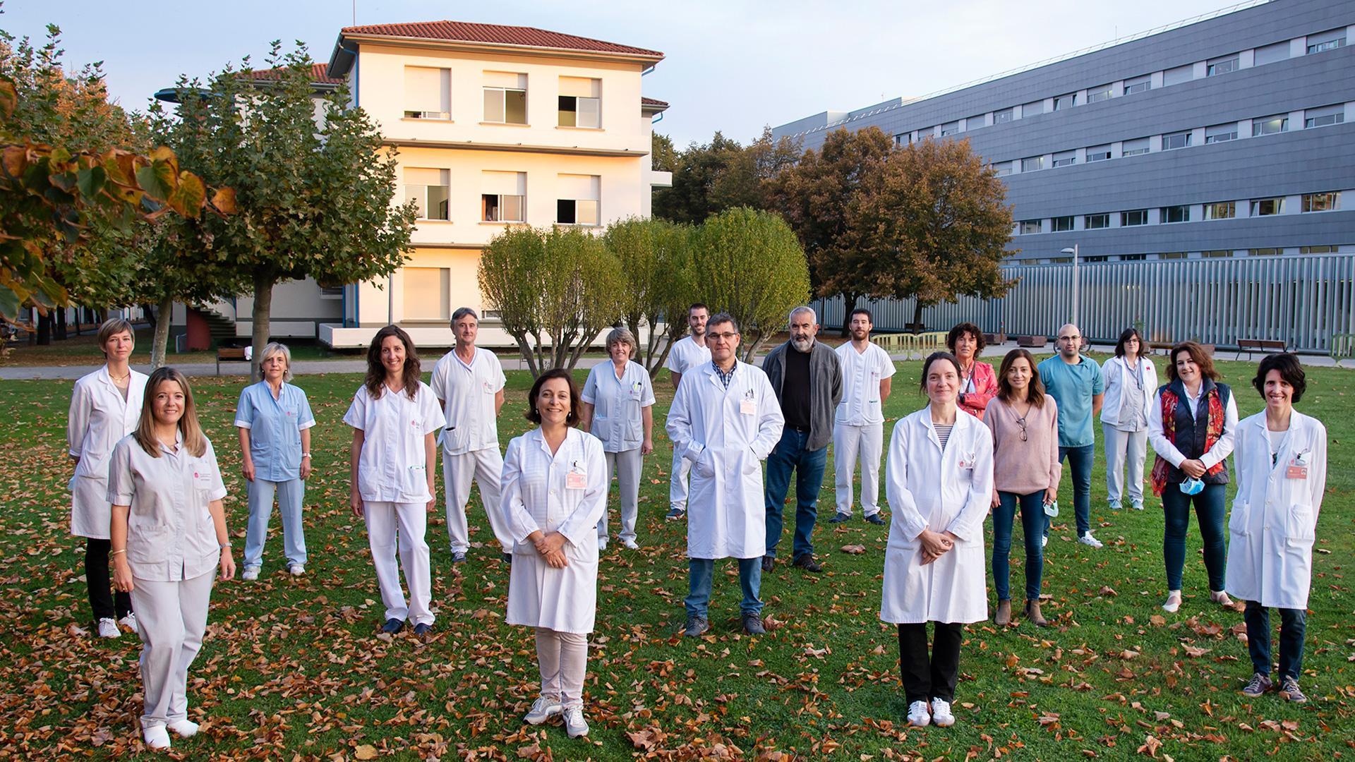 Grupo de profesionales del Hospital Universitario de Navarra que participan en la cadena asistencial del ictus