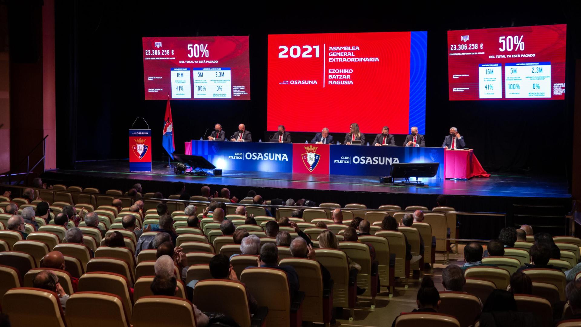Una vista de la última asamblea de compromisarios celebrada en el Auditorio de Barañáin