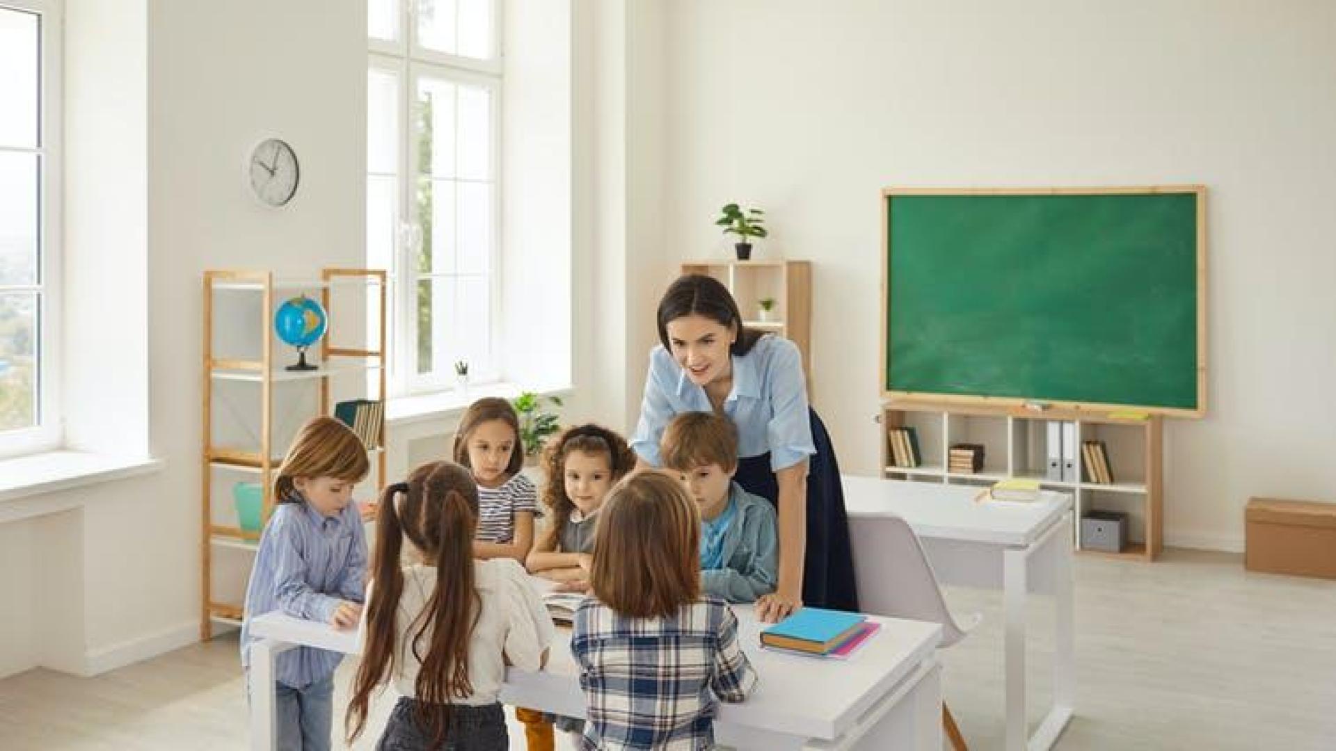 Niños en clase