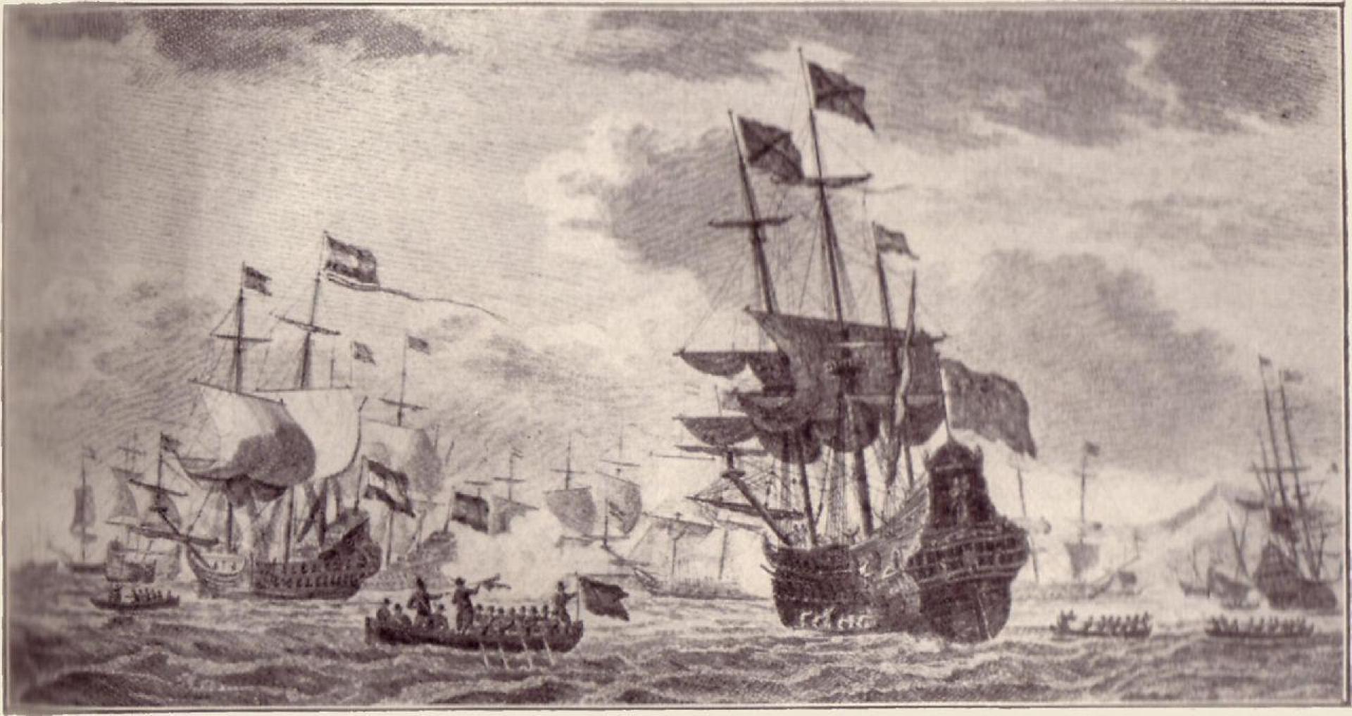 Enfrentamiento entre los barcos de Piet Hein y la Flota de Indias