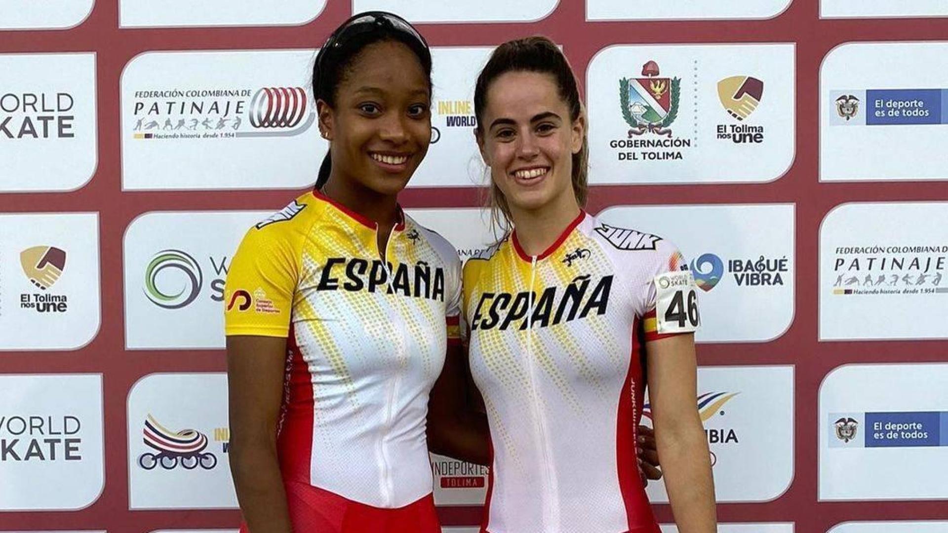Luisa González y Ruth Arza tras lograr las medallas en Colombia