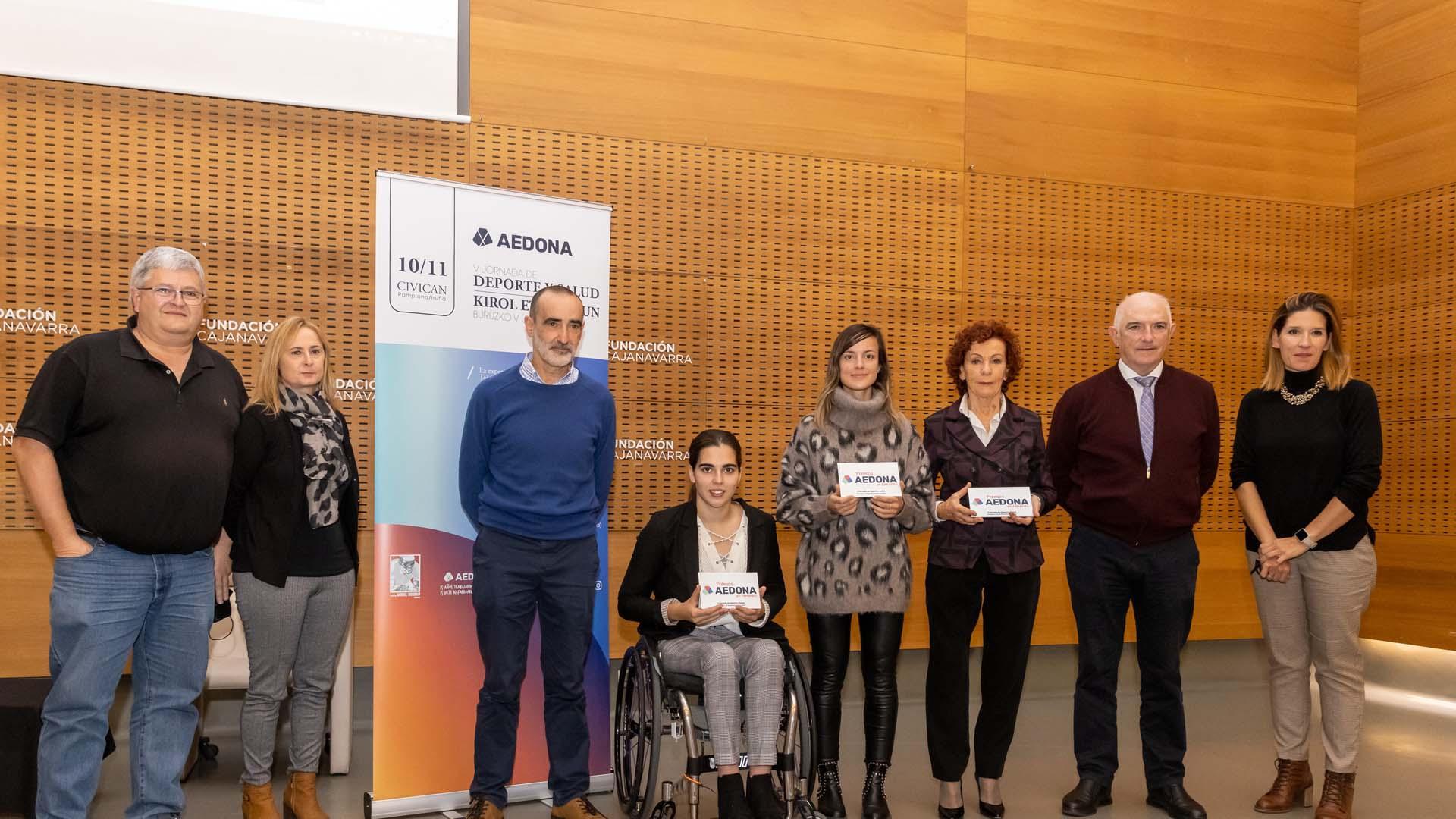 Foto de familia tras la entrega de premios