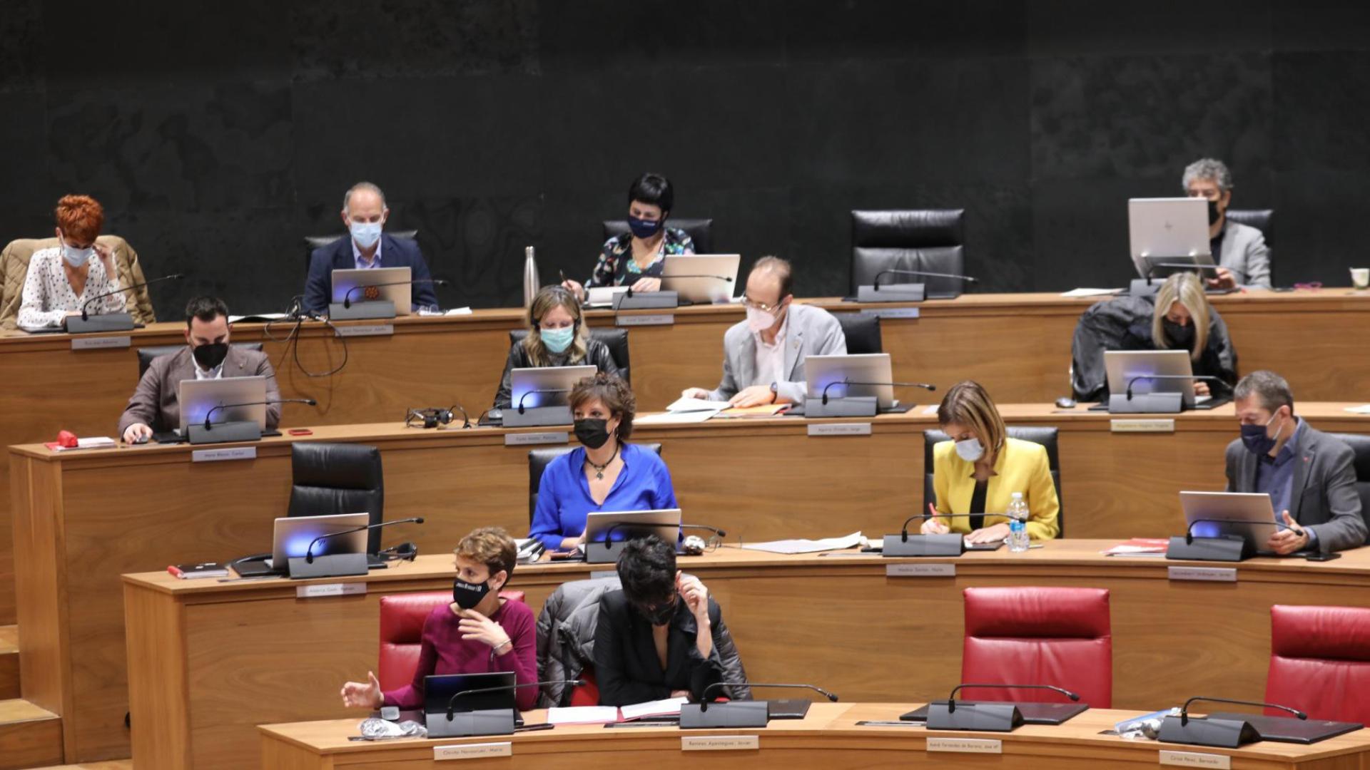 Sesión del Parlamento de Navarra