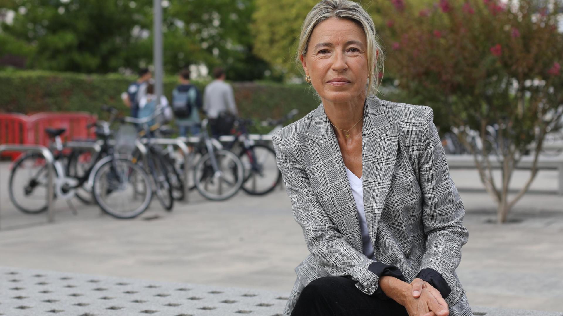 La madrileña María Calvo, en la Universidad de Navarra, donde impartió una conferencia