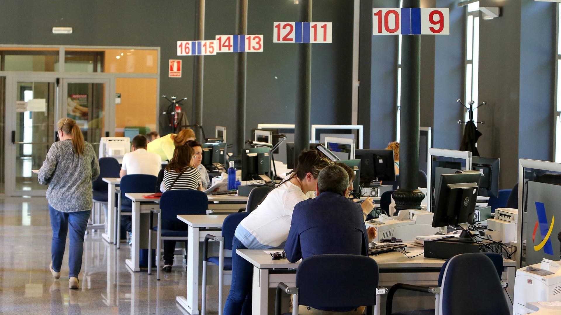 Una oficina de la Agencia Tributaria