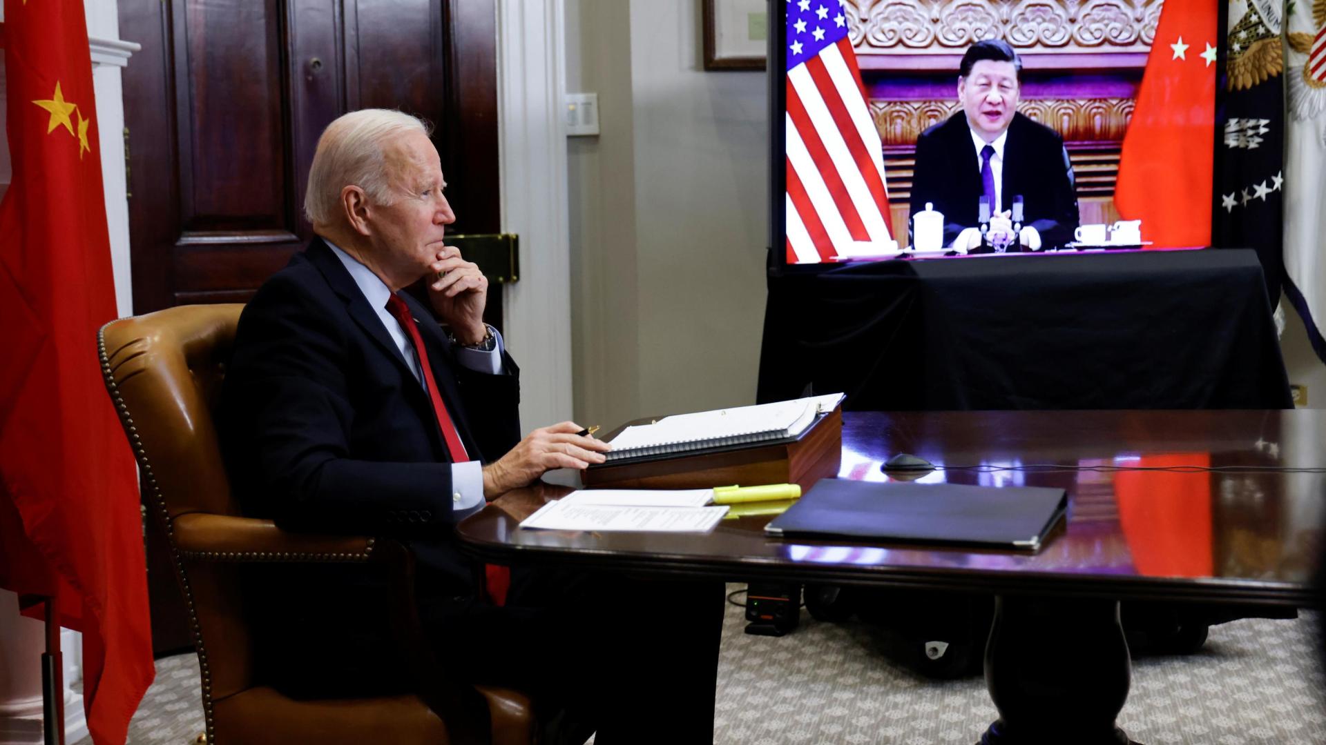 Reunión telemática entre Biden y Xi