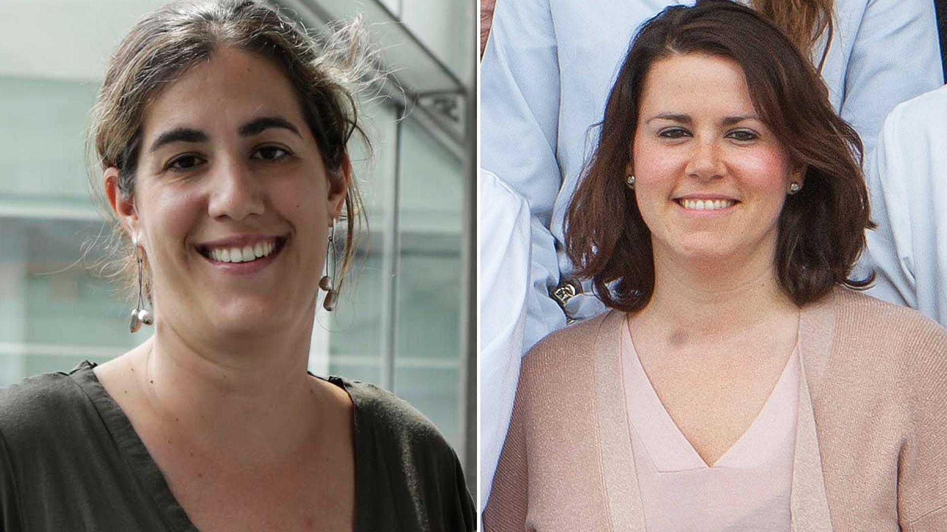 A la izquierda, Paula Prim, pediatra. A la derecha, Noelia Álvarez, pediatra