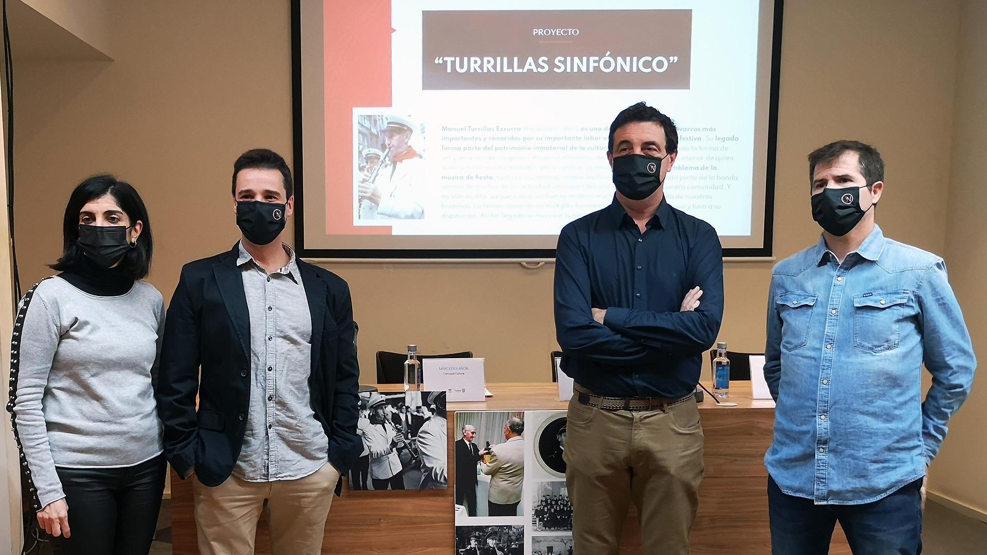 Presentación del concierto de Sinfonía Navarra en Tudela con motivo del Día de Navarra