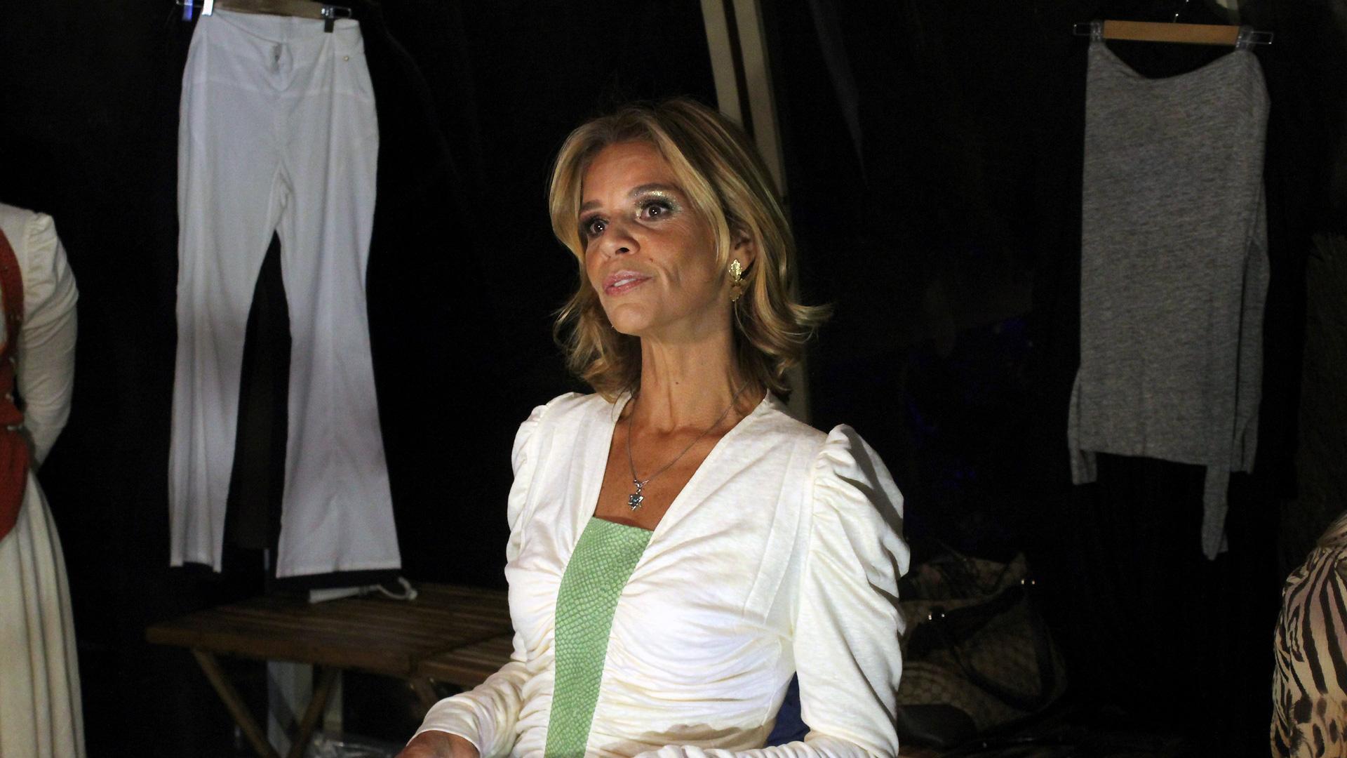 La empresaria brasileña Fabiana Thorres, durante la presentación de su primera colección portuguesa