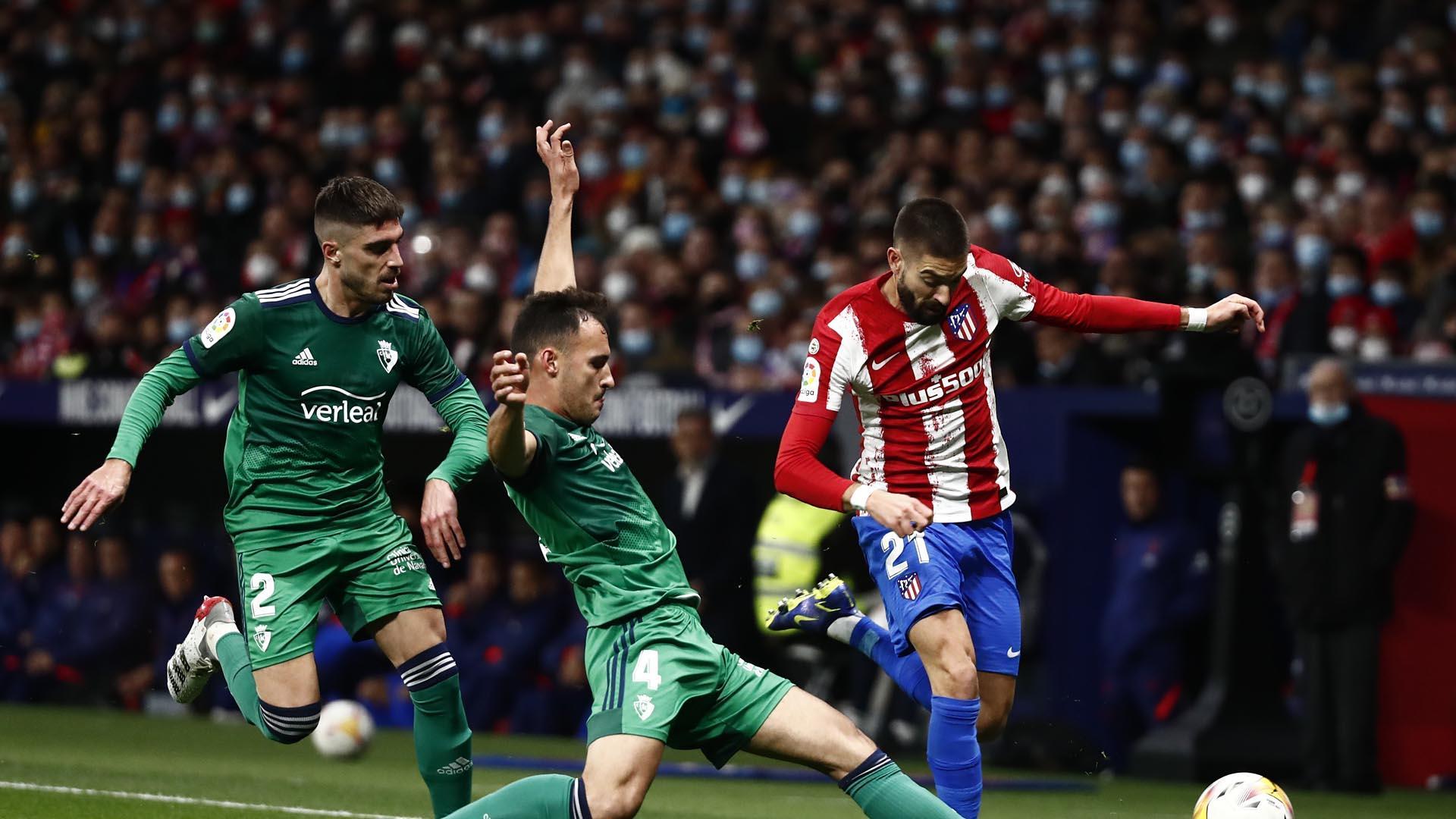Imágenes del encuentro entre Atlético de Madrid y C.A. Osasuna en el Wanda Metropolitano de la Jornada 14 de LaLiga Santander