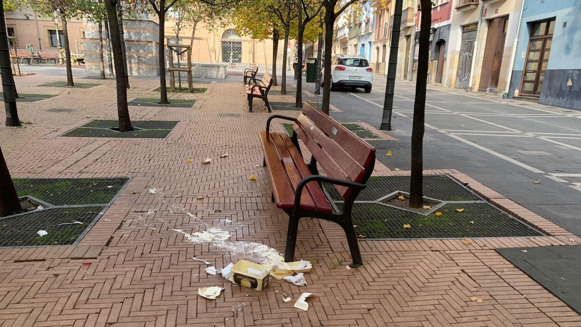 Aspecto que presentaba esta mañana el entorno