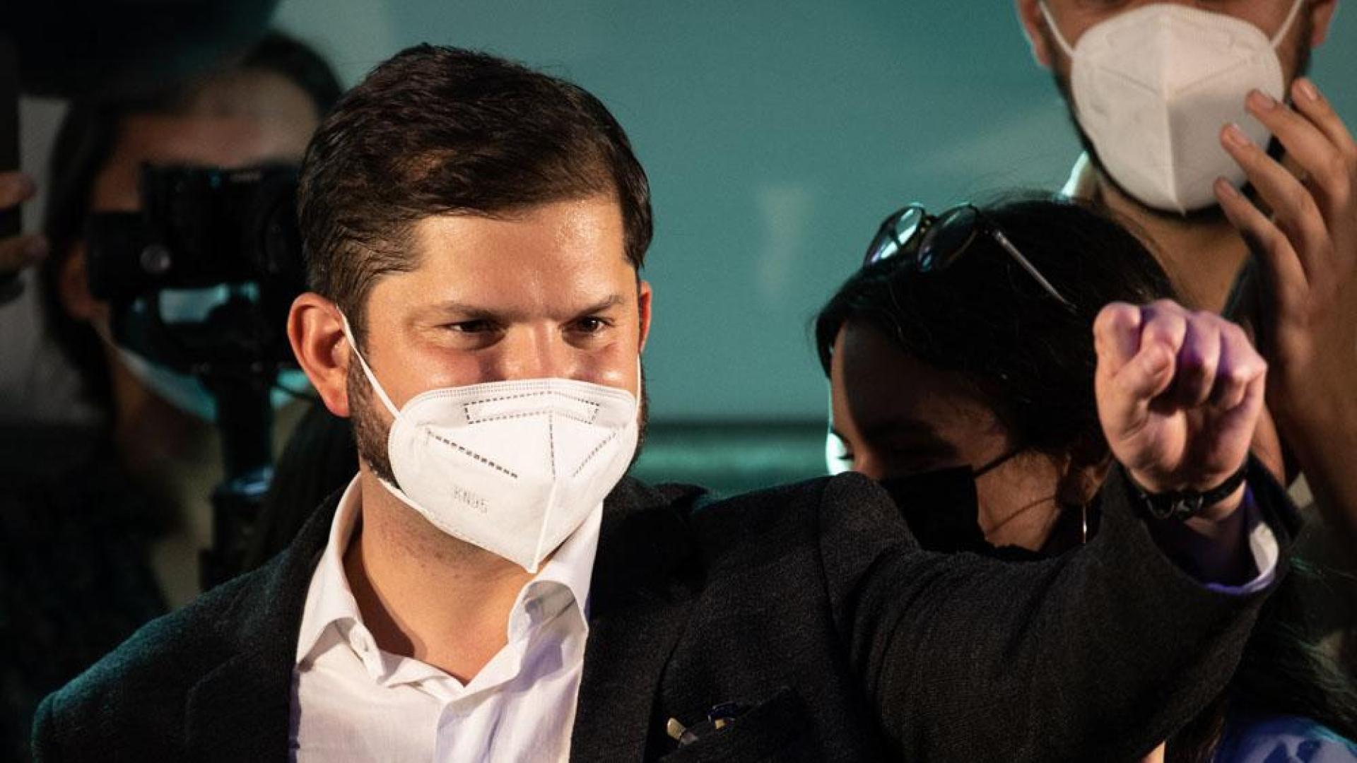 El candidato por el Frente Amplio, Gabriel Boric