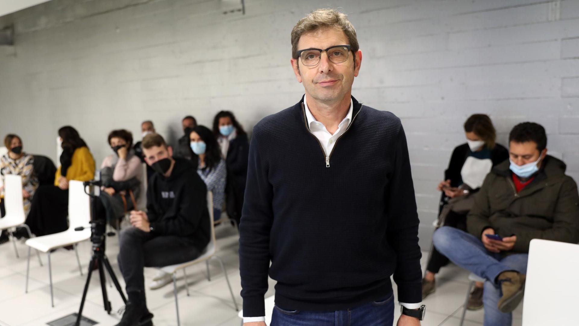 El educador Francisco Castaño impartió una conferencia el miércoles en Diario de Navarra