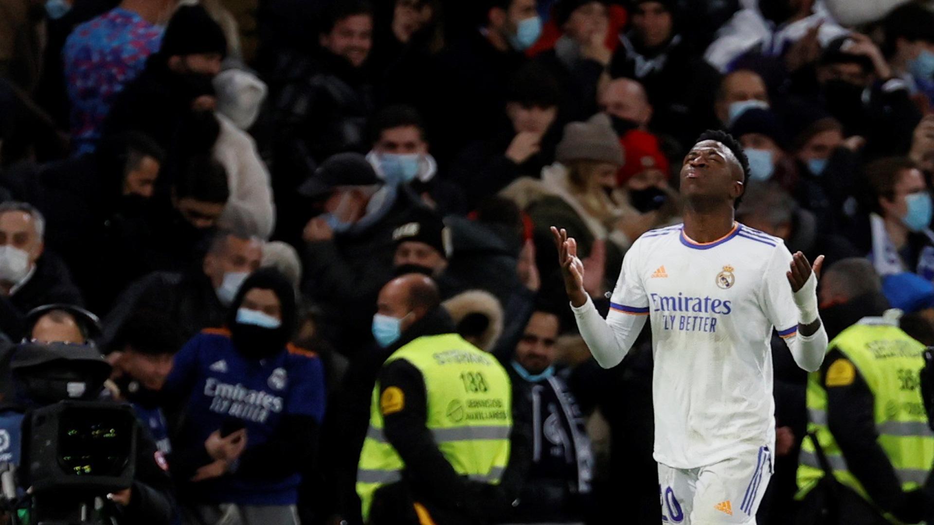 Imagen del jugador del Real Madrid Vinícius en un momento del partido