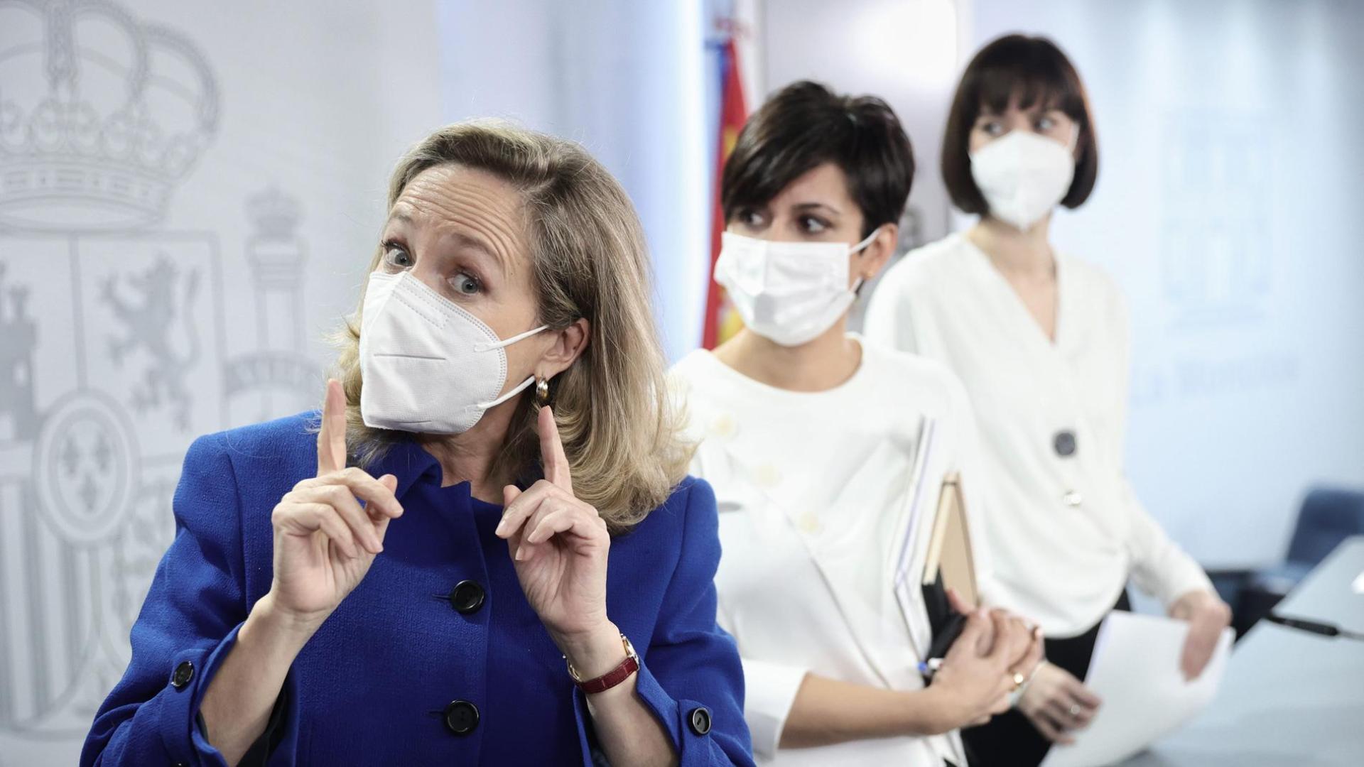 Nadia Calviño, en rueda de prensa
