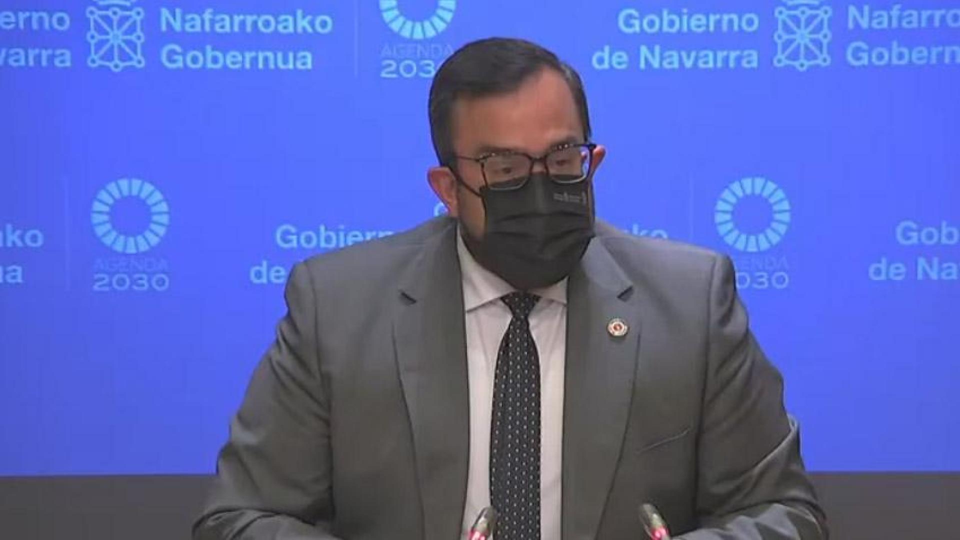 Javier Remírez, este miércoles en su comparecencia ante la prensa