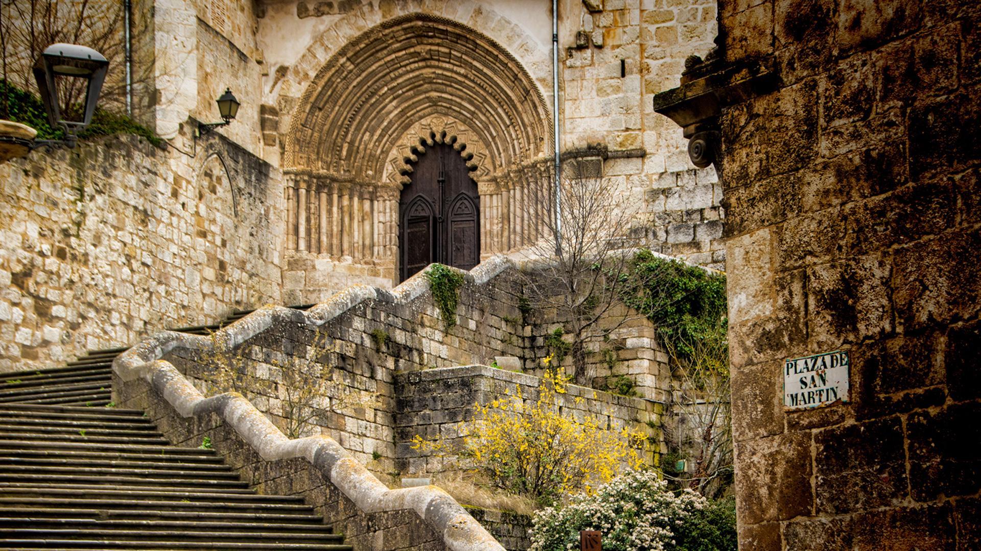 'Escalinata', fotografía tomada por Mª Ángeles Albarrán, tercer premio del concurso de 'Navarra, Tierra de Cine'