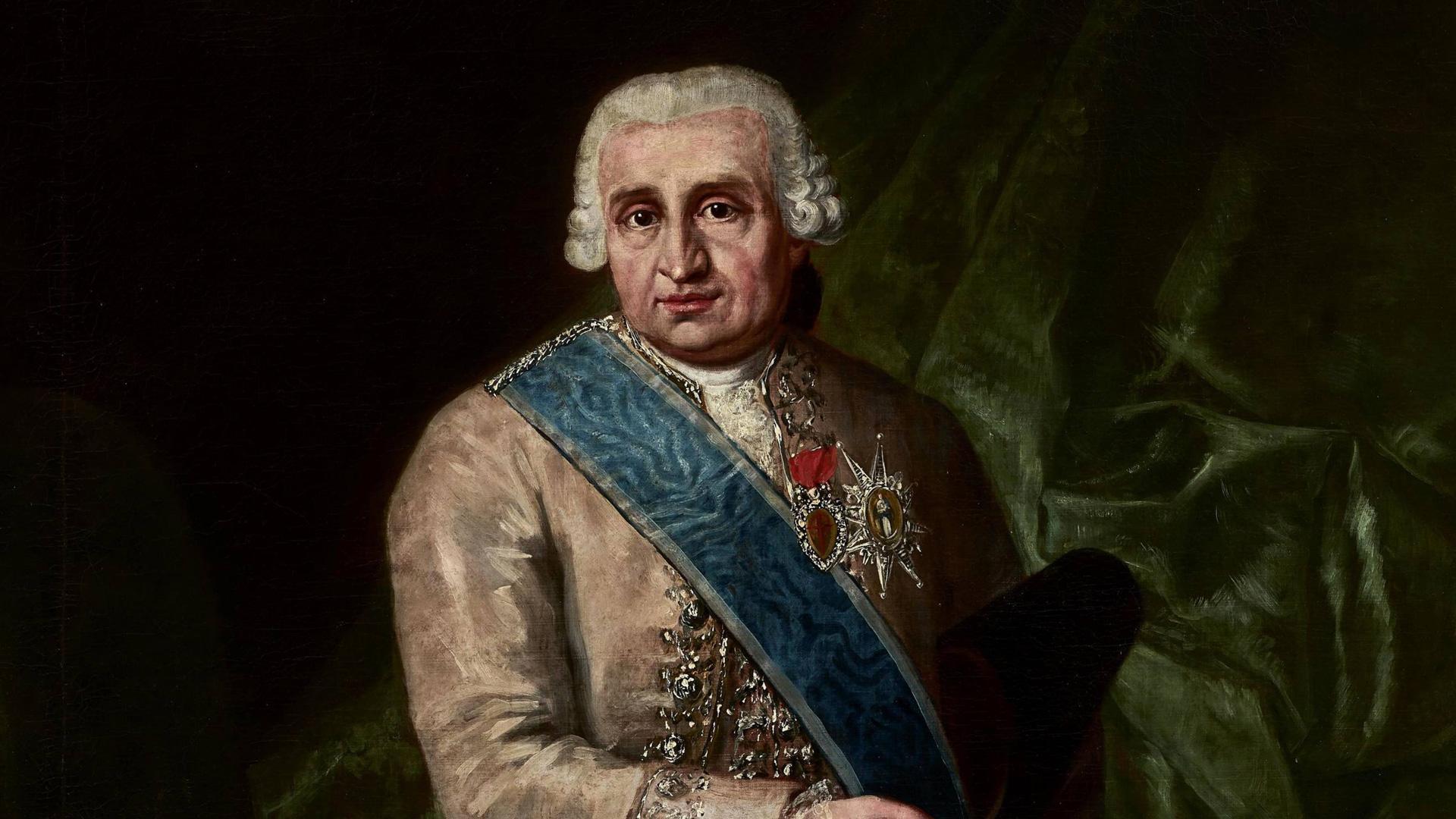 Imagen de una parte del retrato de Goya