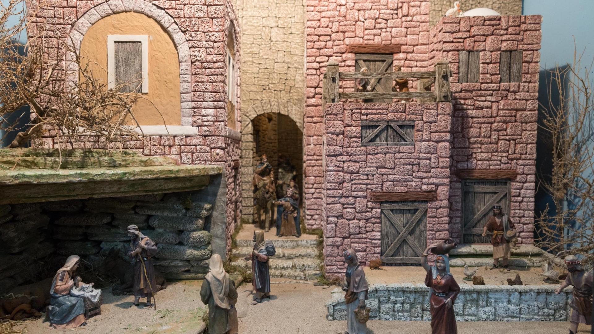 El diorama con la escena del nacimiento de Jesús que es novedad este año en la muestra