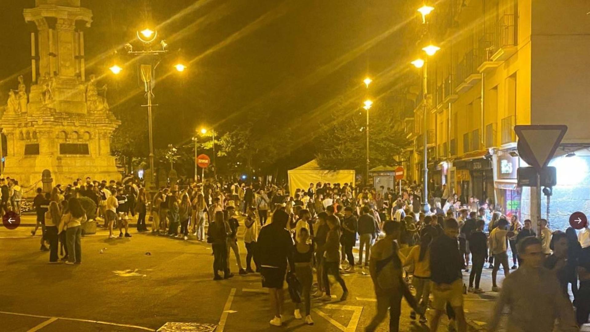 Imagen del Paseo de Sarasate de la noche del 3 de septiembre
