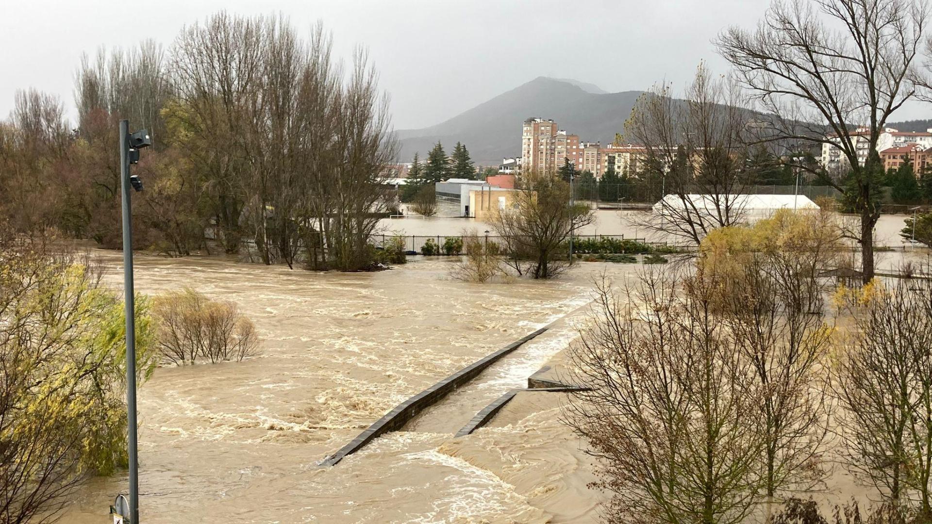 Inundaciones en Burlada