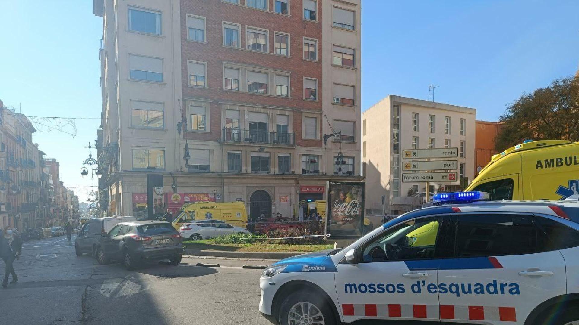 Dispositivo policial en el lugar de los hechos