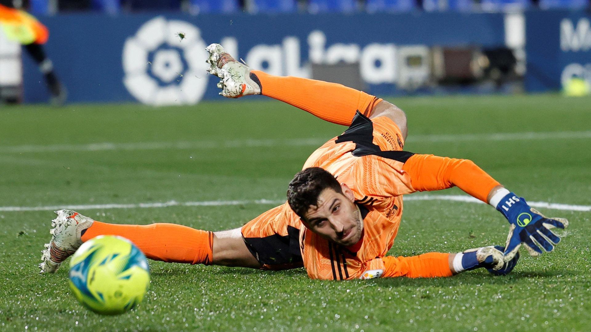 Sergio Herrera, en el partido contra el Getafe