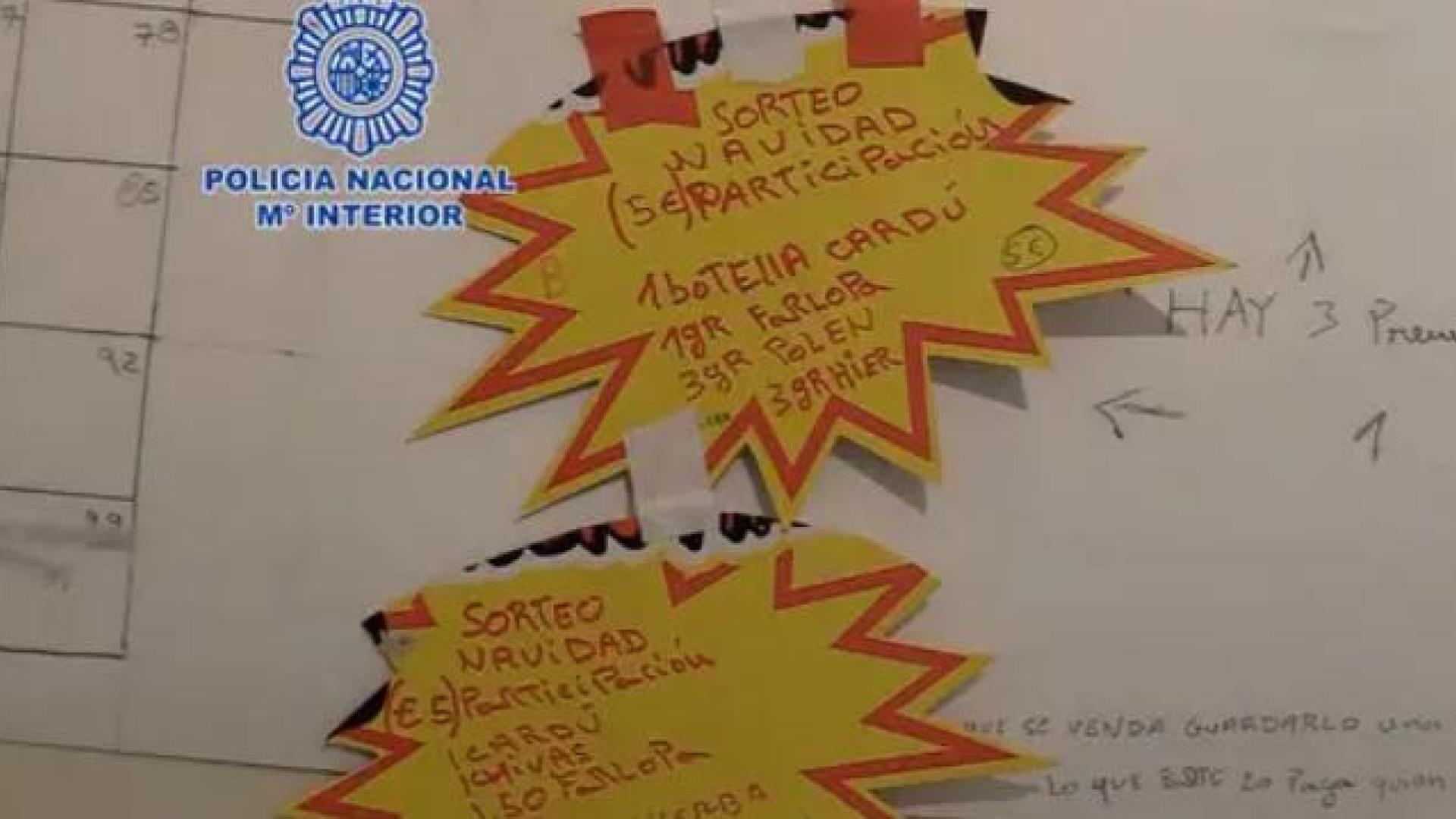 Plantilla de la 'narcocesta' de Navidad intervenida por la Policía en Murcia