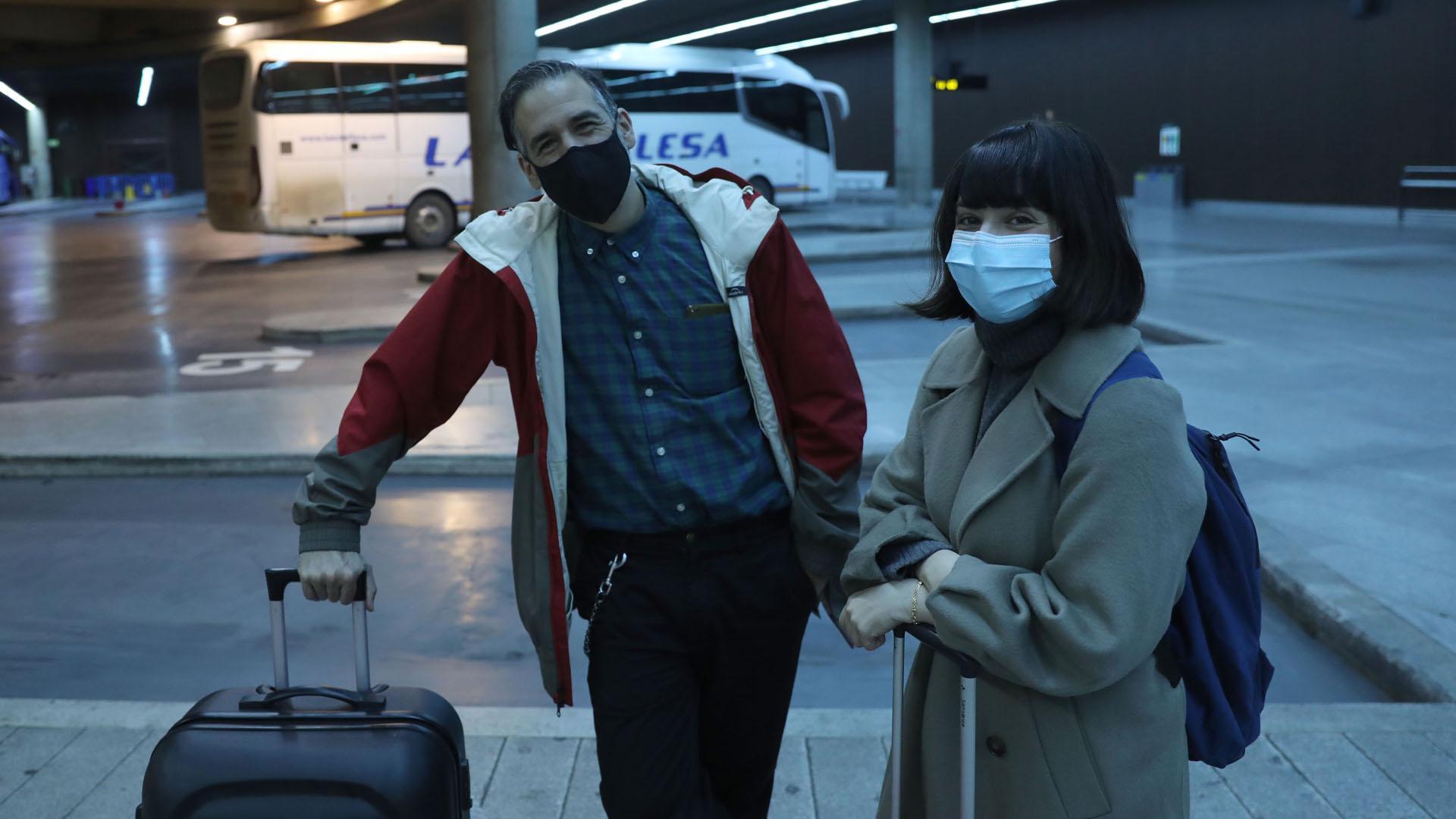 Patricia Las Heras y Gustavo Vinagre viajaron desde Bilbao