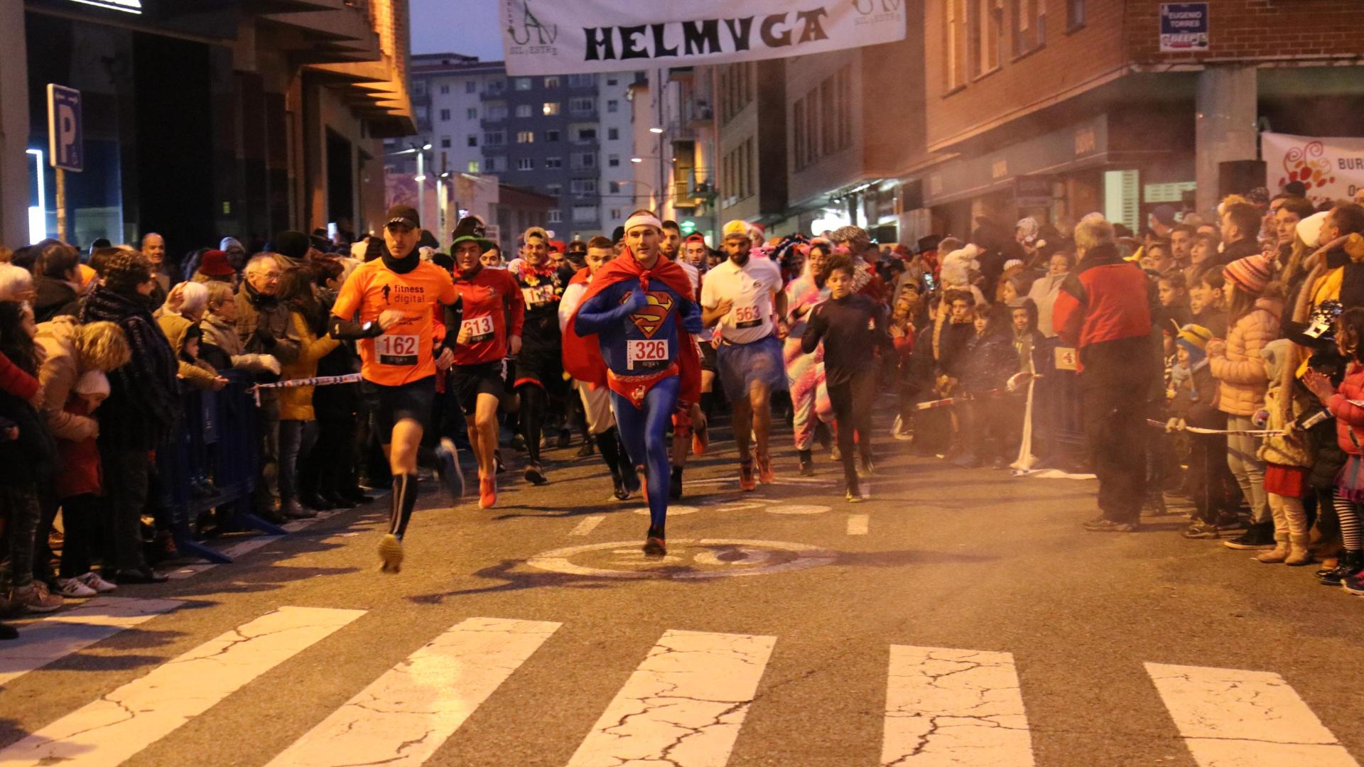 Salida de la San Silvestre organizada en Burlada en 2019