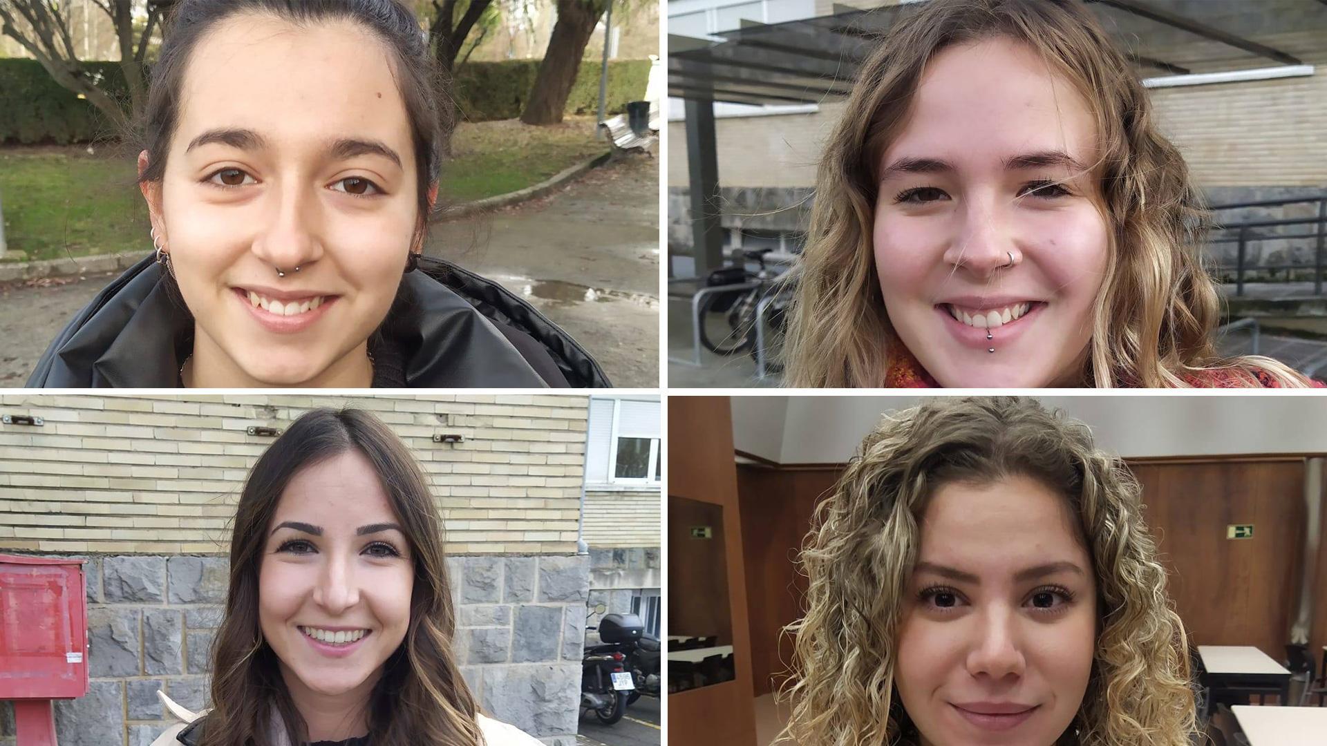Iratxe Unanua Ibáñez, Amaia Ulecia Zandueta, Maite Barguilla Sanclaudio y Jone Escudero Garbayo
