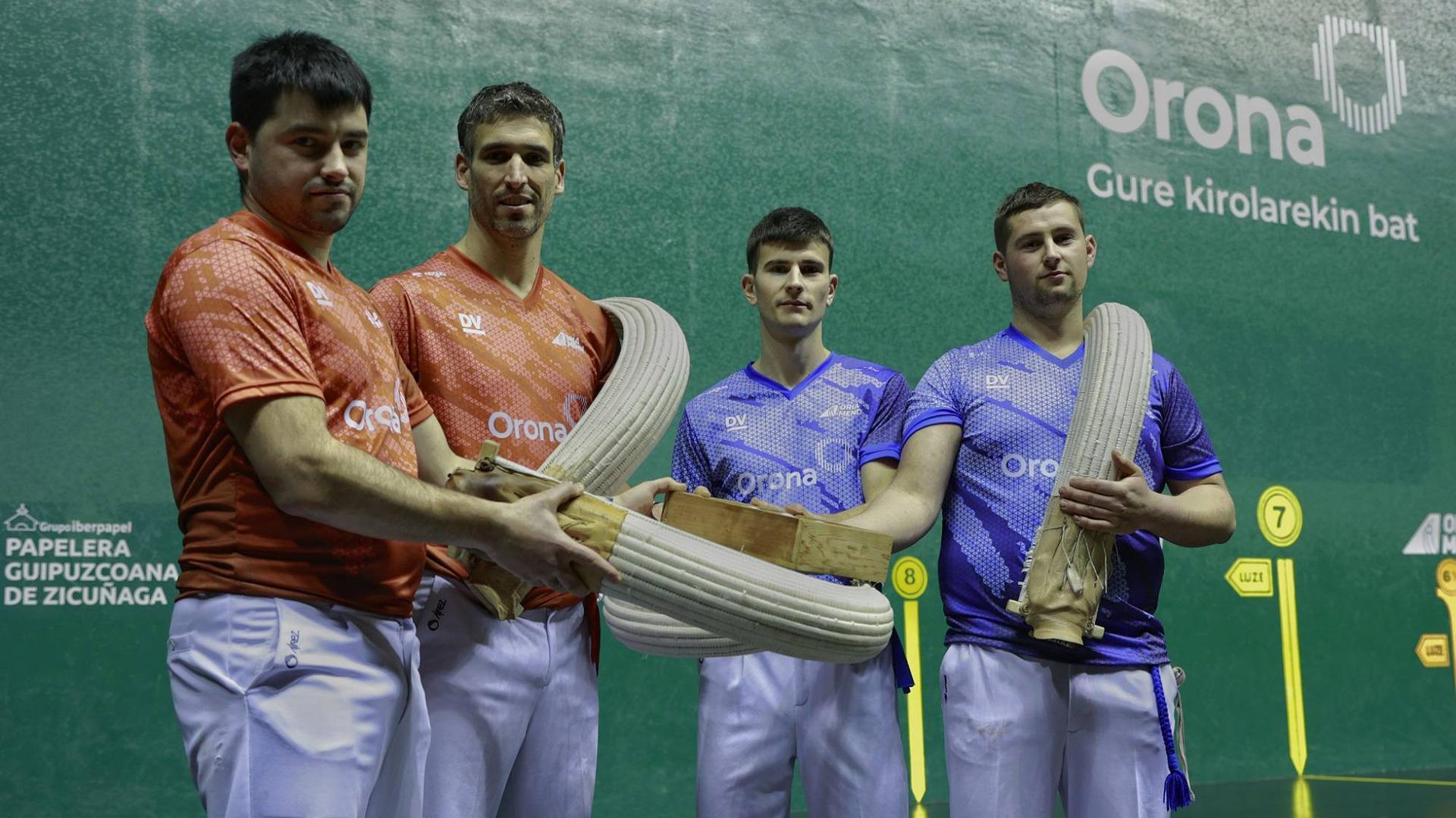 Labaka, Urriza, Ansa II y Martirena optan, antes de finalizar el año, a la txapela del Campeonato de Parejas de remonte
