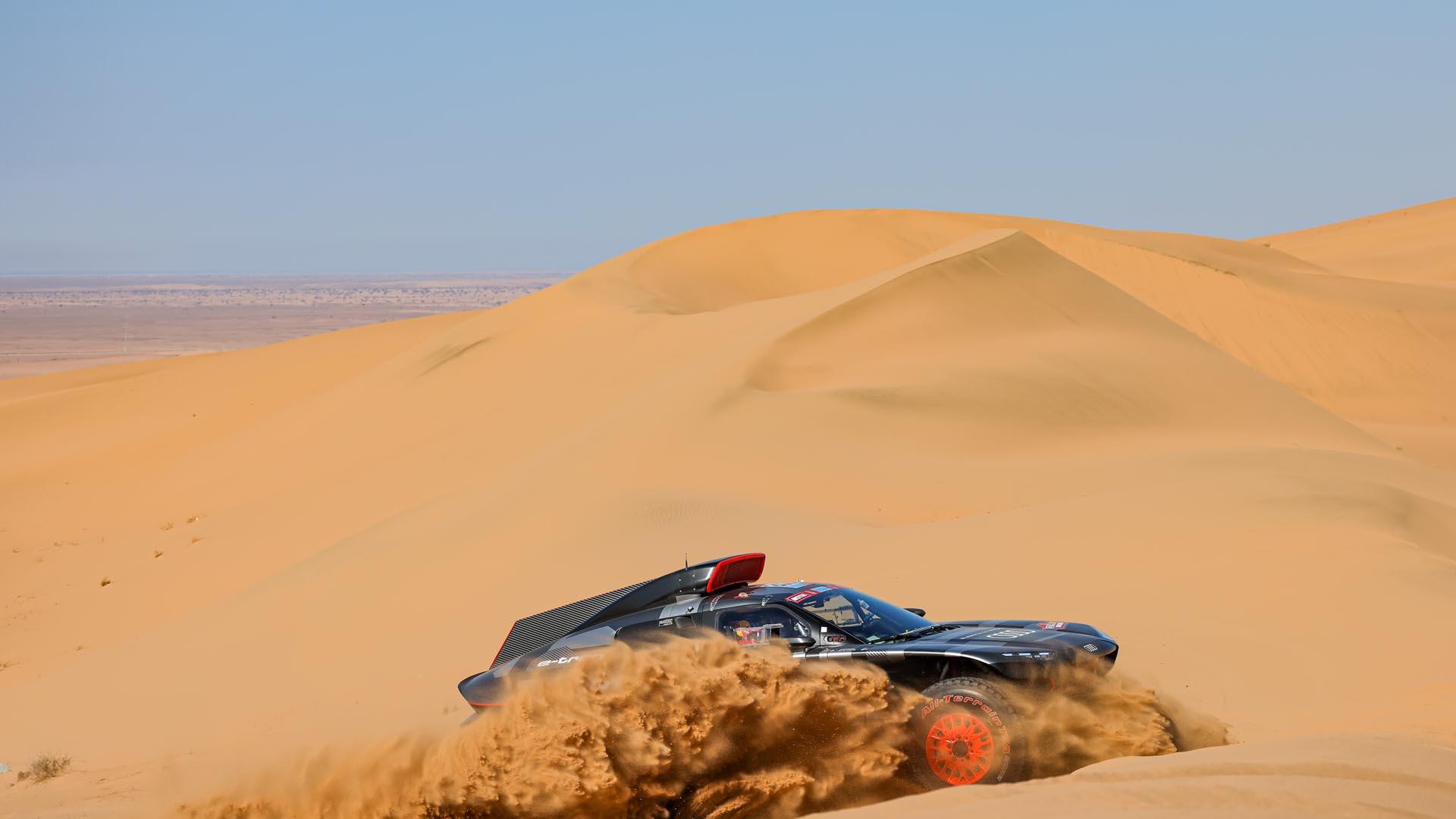 Carlos Sainz, en su estreno en el Dakar