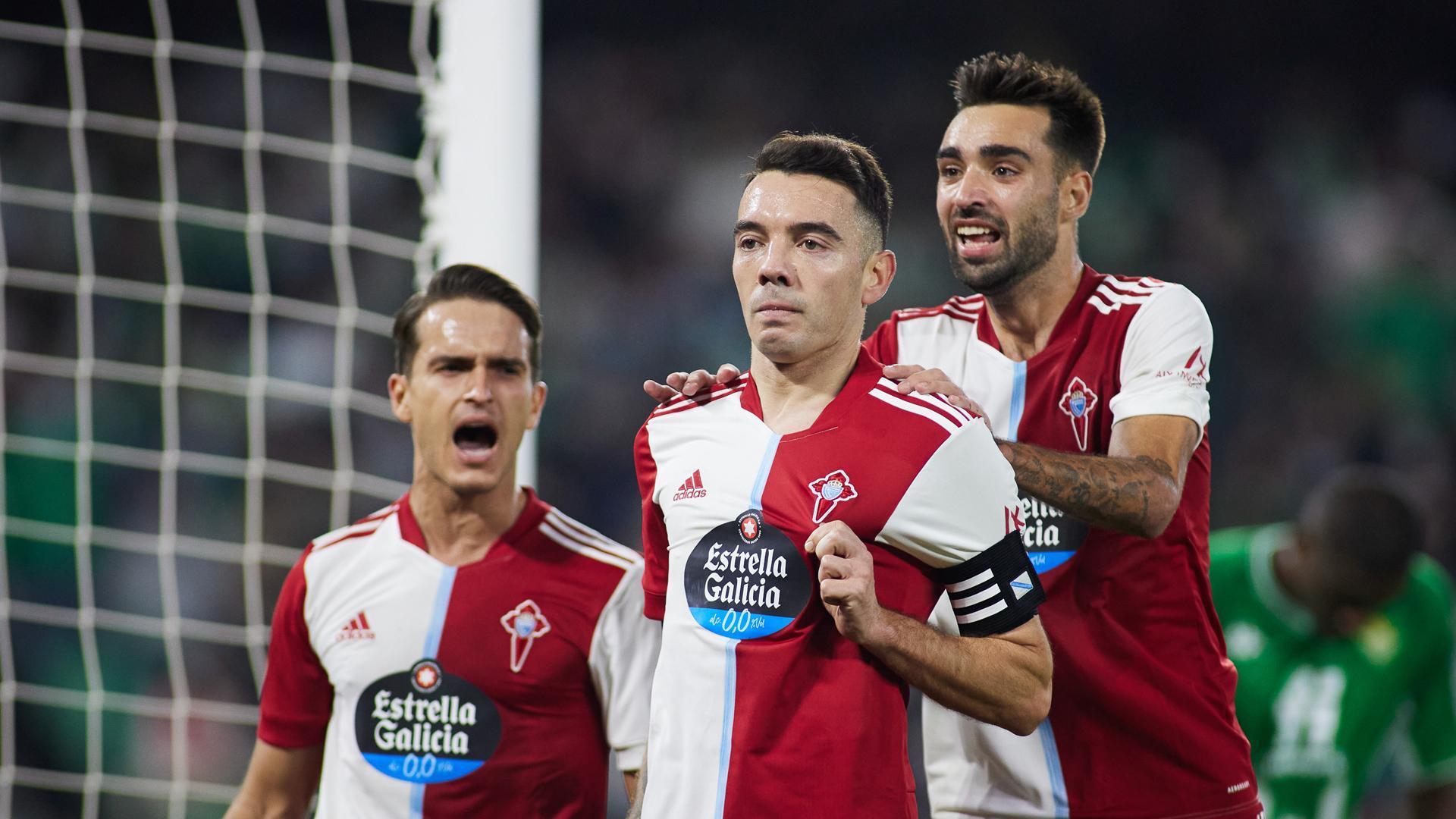Iago Aspas, protagonista en el Benito Villamarín con sus dos goles