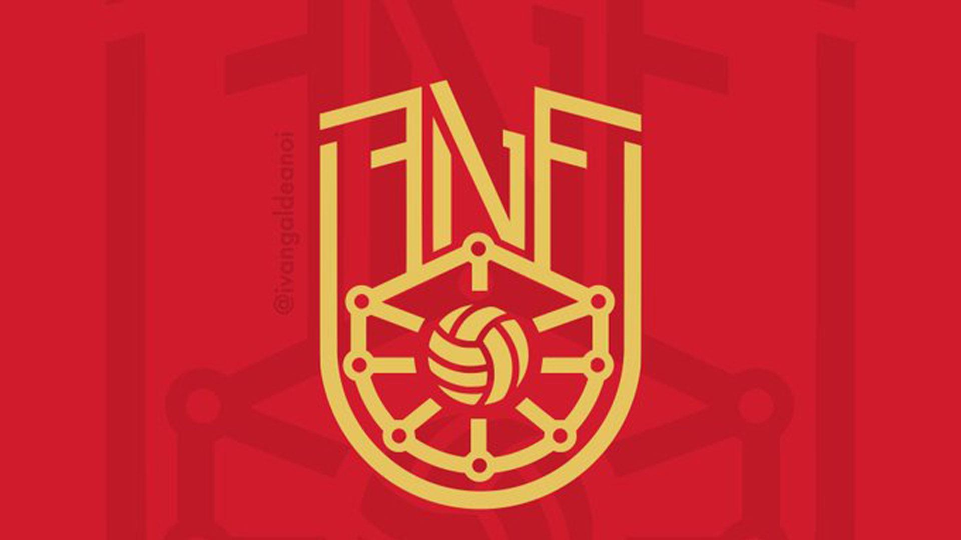 Imagen del hipotético escudo de la federación navarra de fútbol diseñado por Iván Galdeano