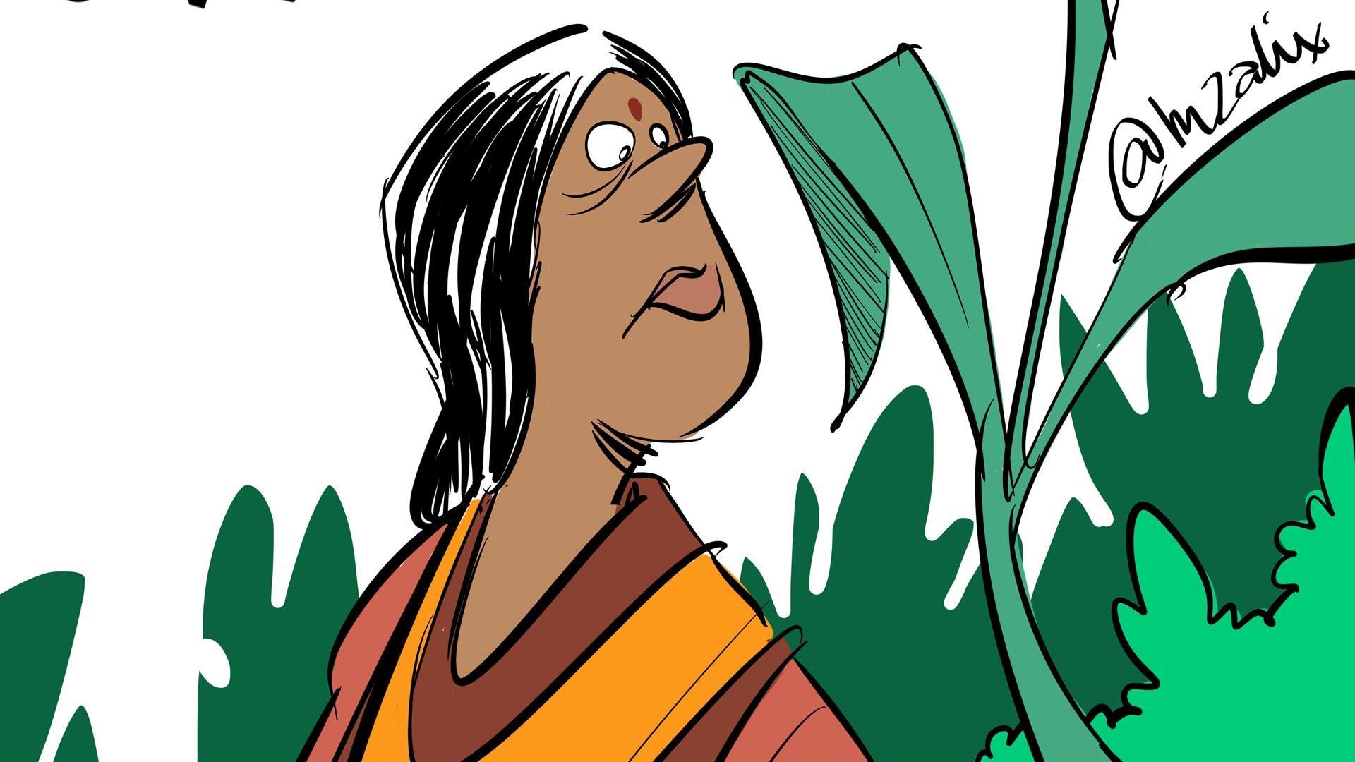 Janaki Ammal, en una ilustración