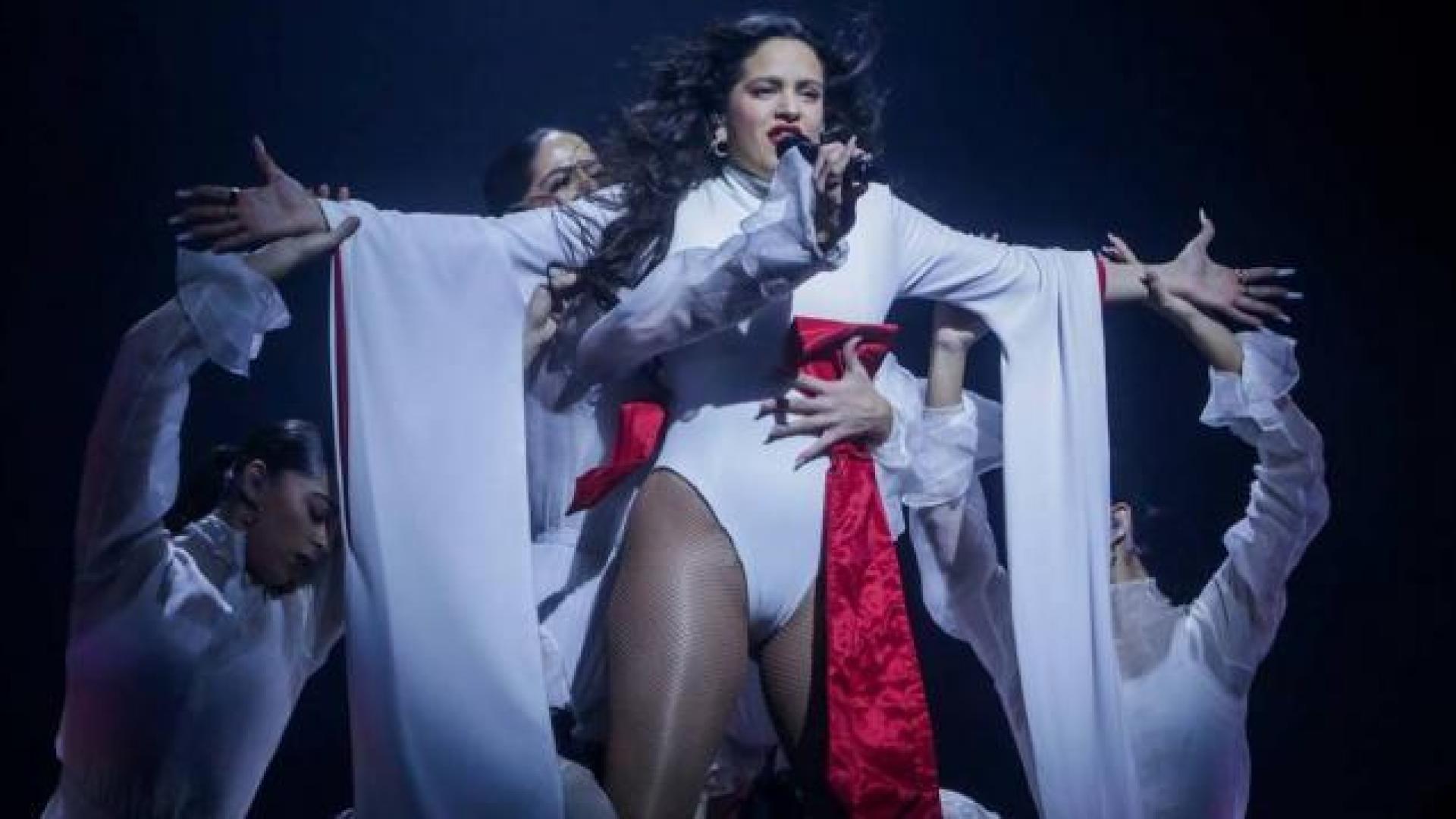 La cantante Rosalía durante una actuación