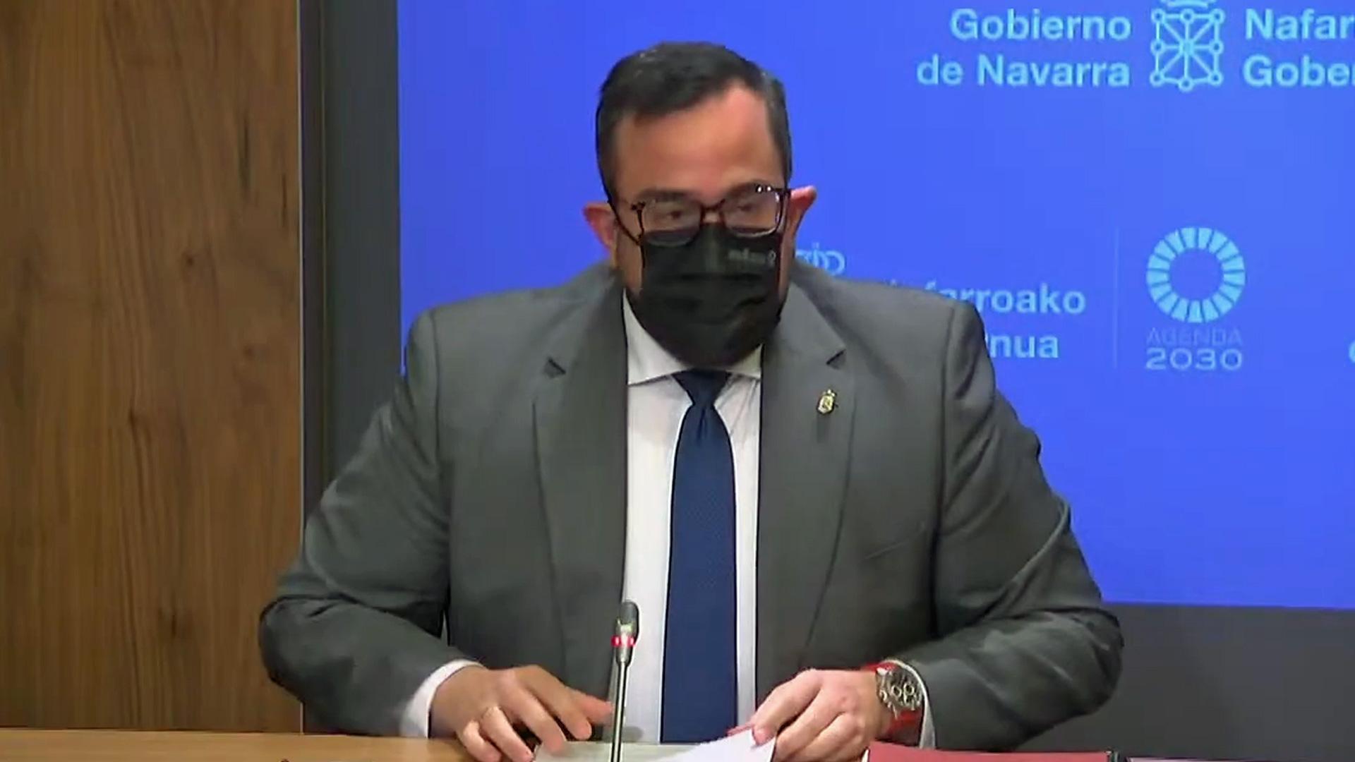 Javier Remírez, en la rueda de prensa de este miércoles