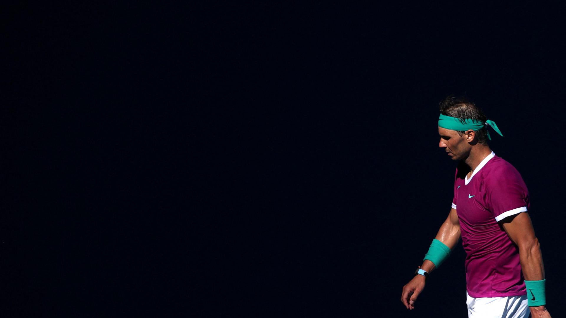 El español Rafael Nadal, en el Abierto de Australia