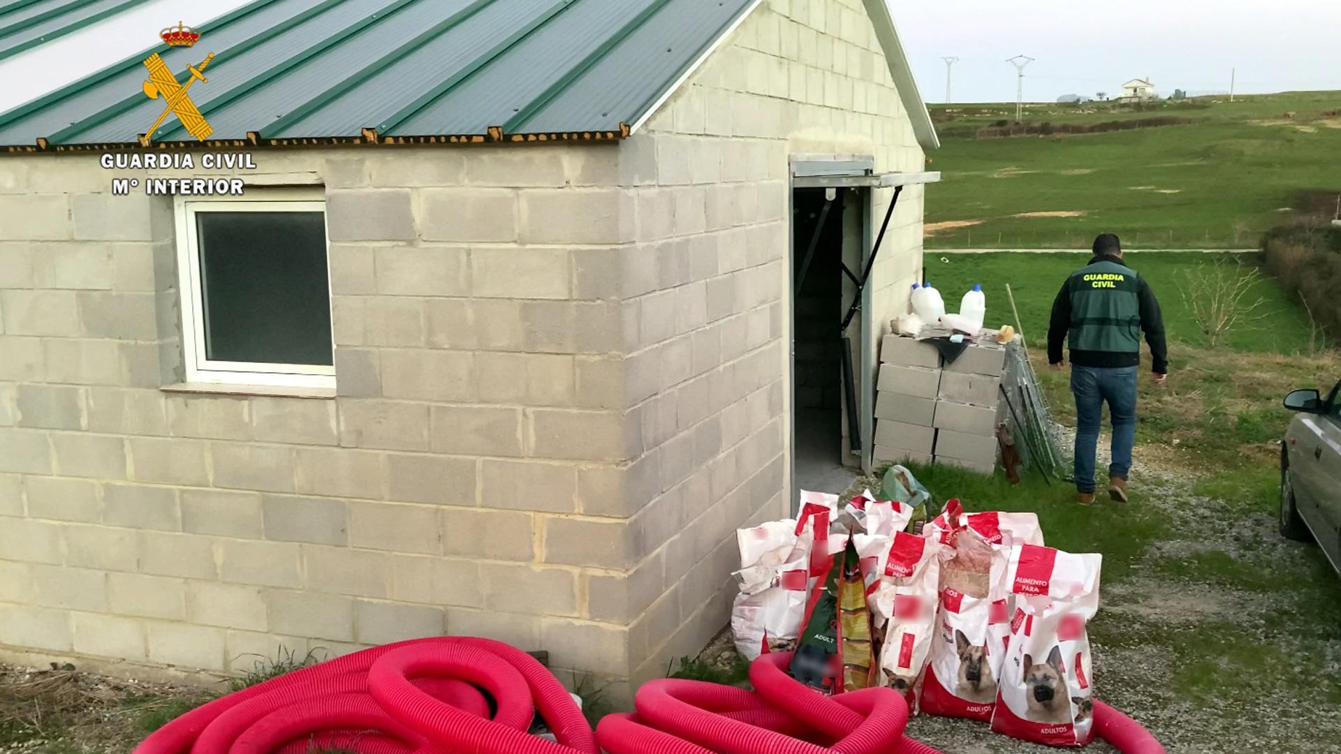 Nave de Tagle-Suances donde se encontraban los perros