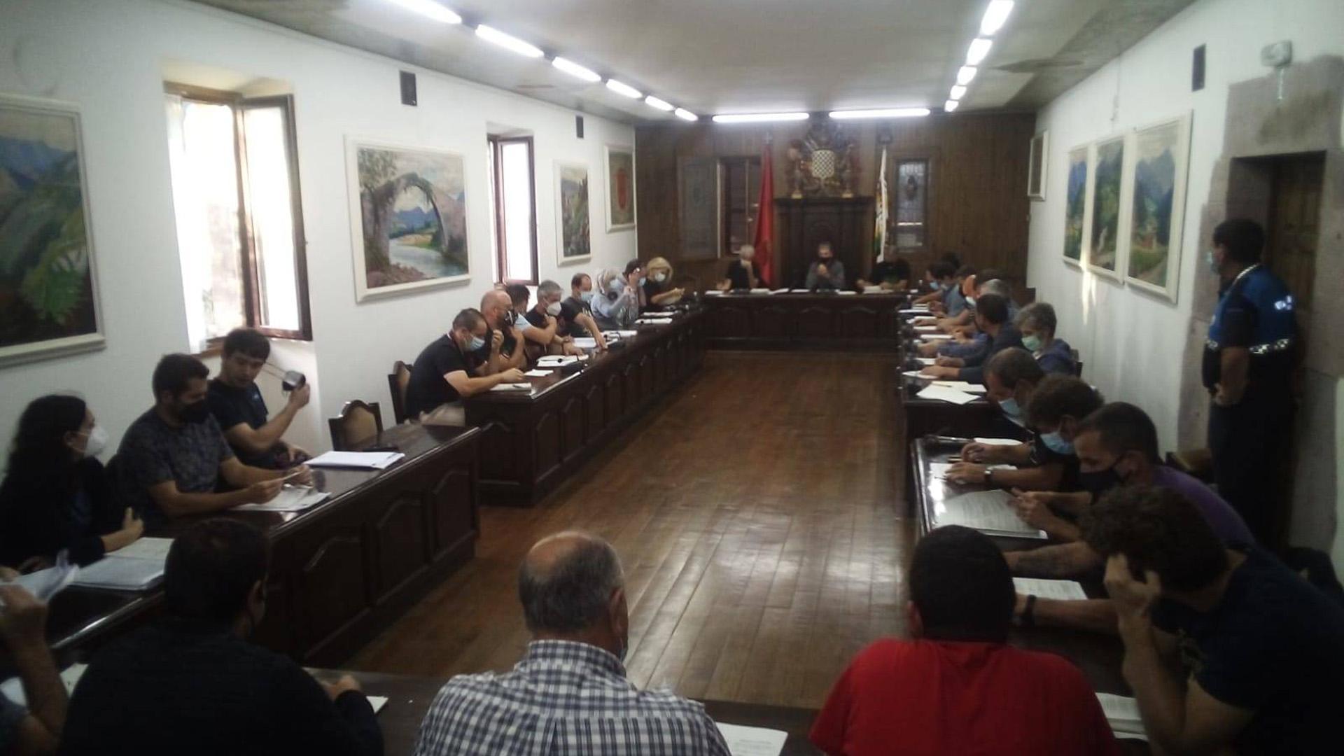 Imagen de una sesión anterior de la Junta General de Baztan