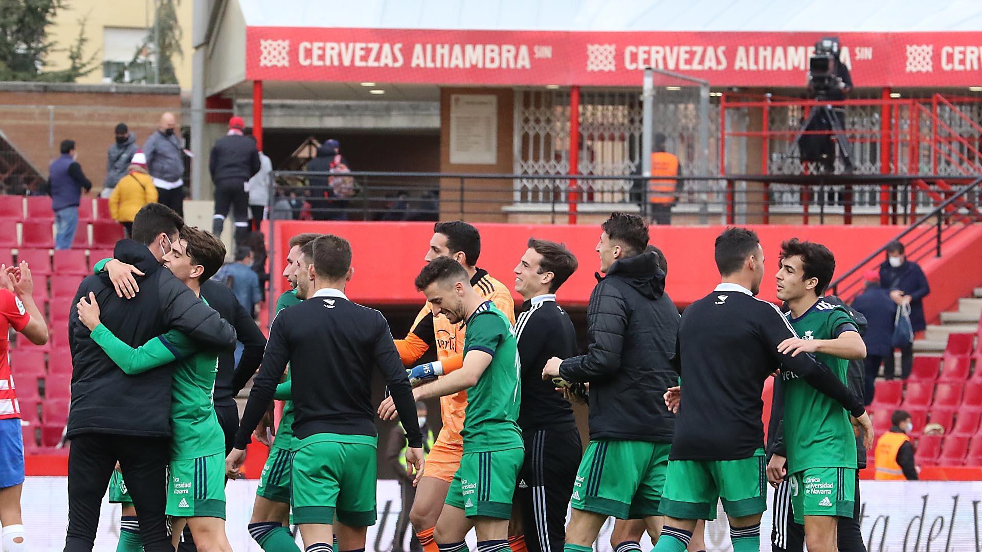 Imagen de la victoria de Osasuna en Granada