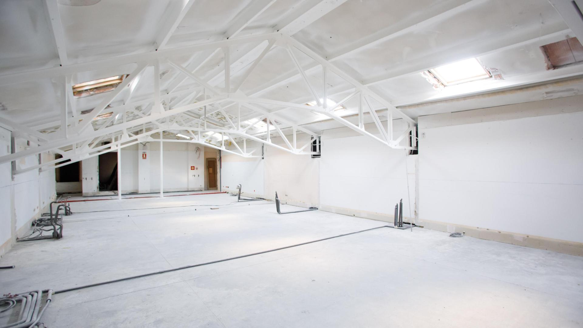 Obras en la tercera planta del Palacio de Navarra