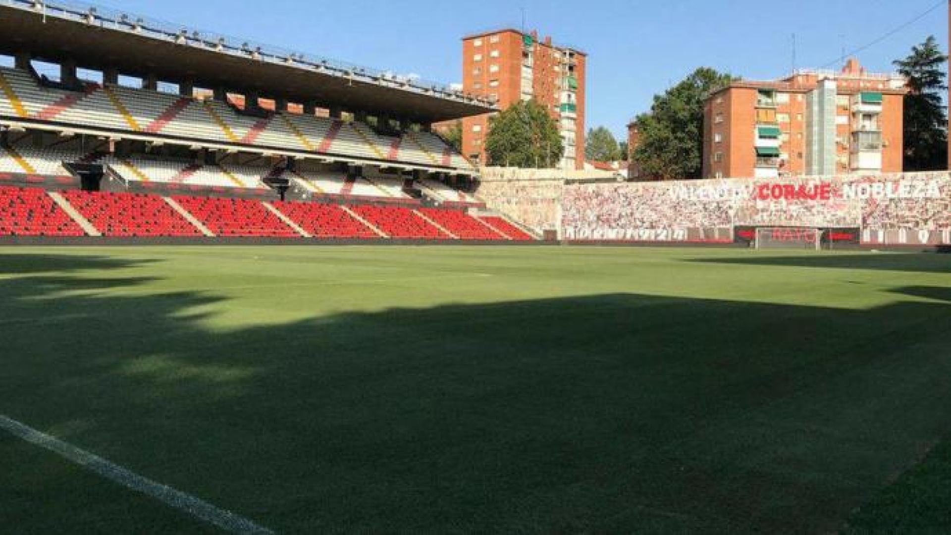 El estadio de Vallecas está en plena remodelación