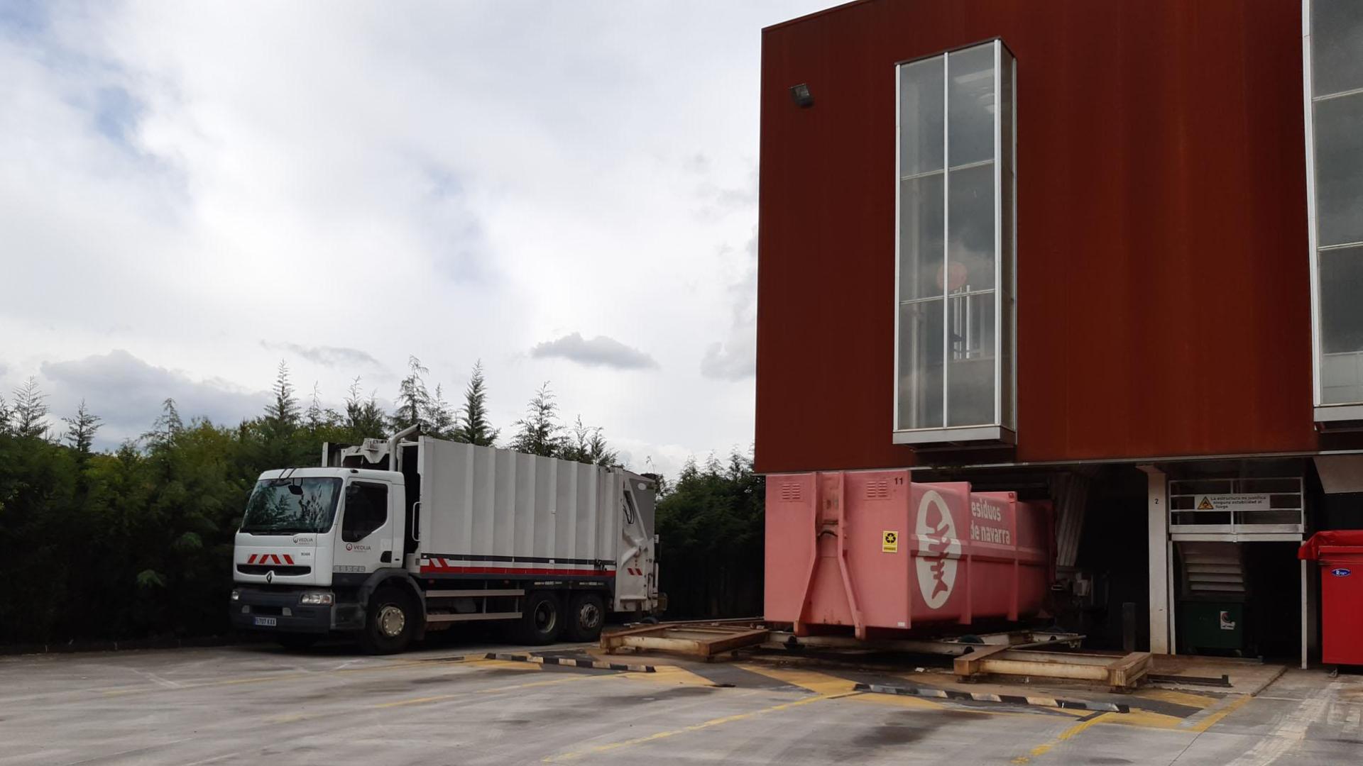 Un centro de tratamiento de residuos