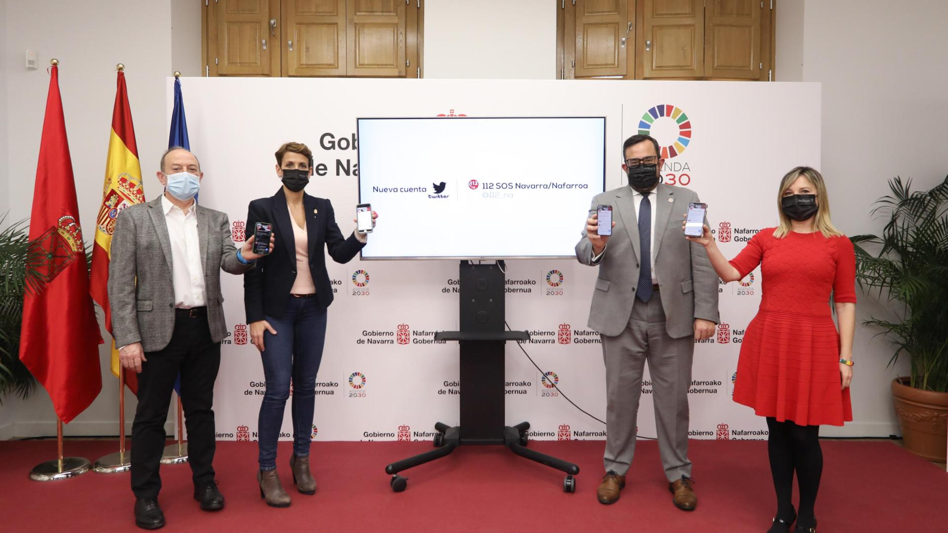 Presentación de la cuenta de Twitter del 112 SOS Navarra