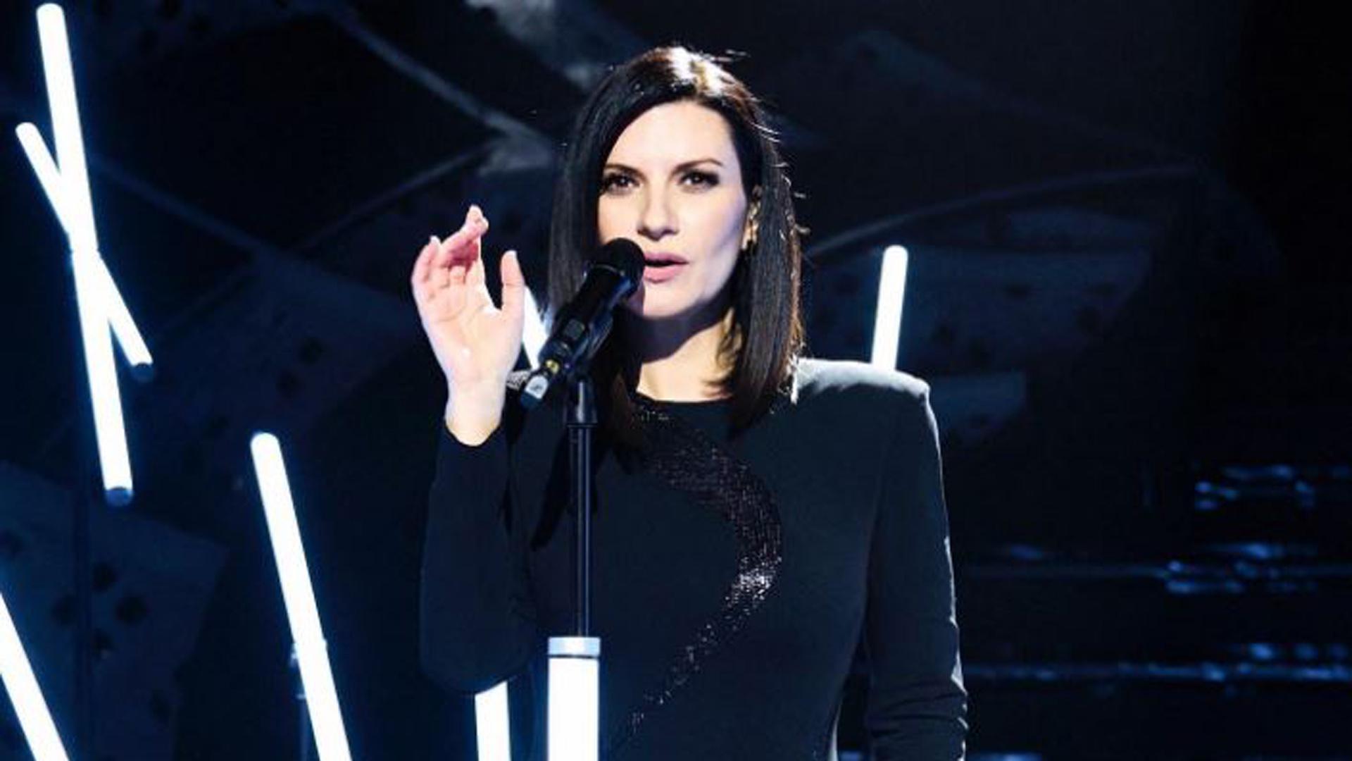 Laura Pausini en el Festival de San Remo 2022