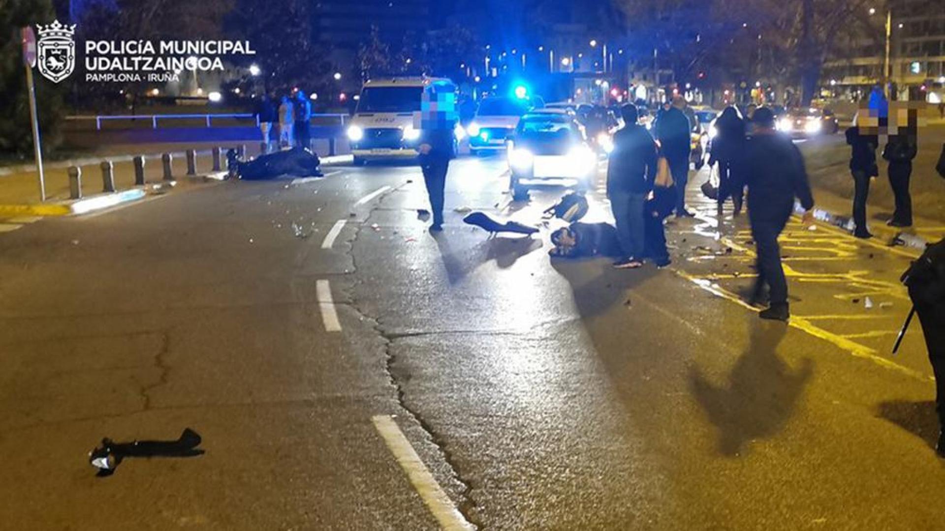 El conductor provocó varios accidentes a su paso
