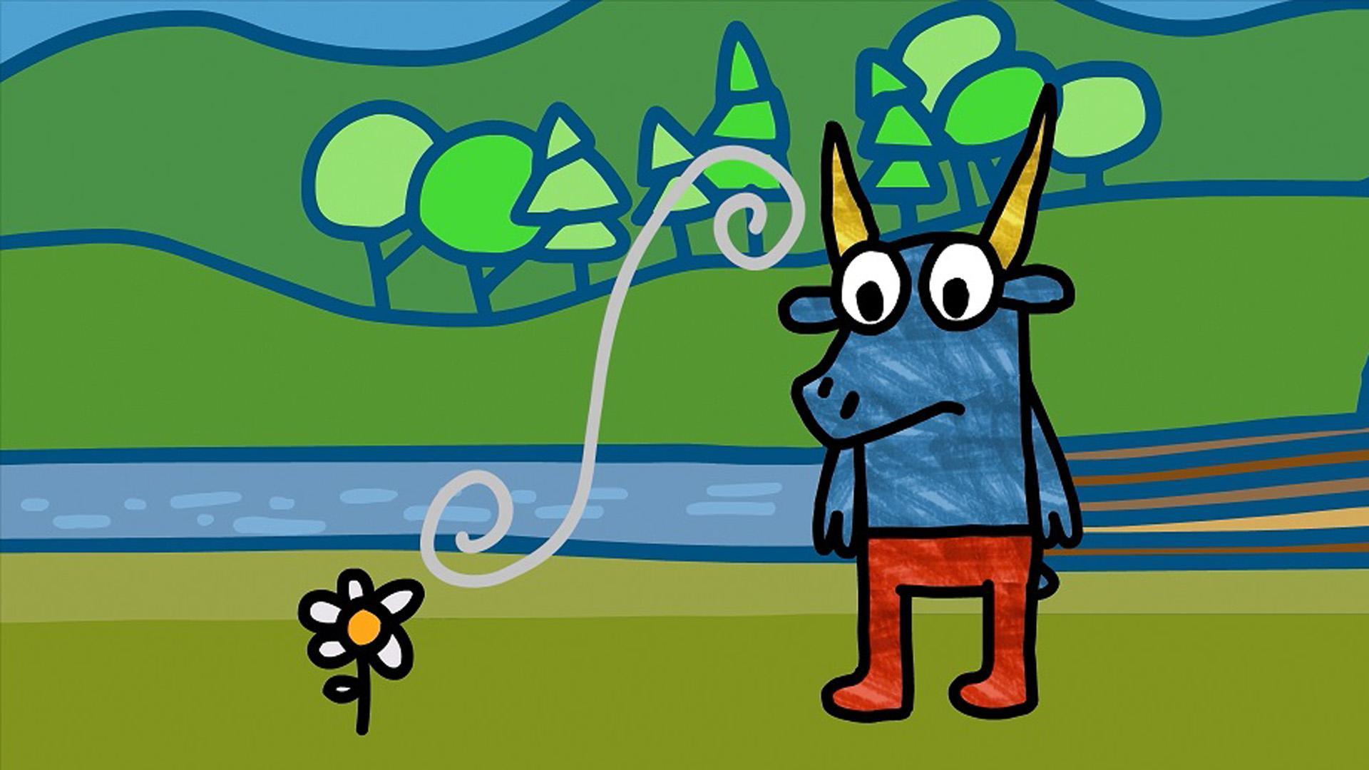 Frame del cortometraje 'Bulit escucha a la naturaleza'