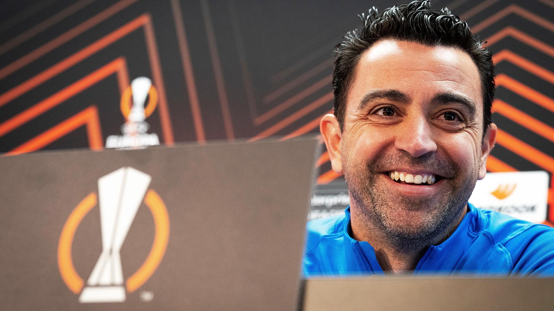Rueda de prensa de Xavi en la previa al choque contra el Nápoles en Europa League